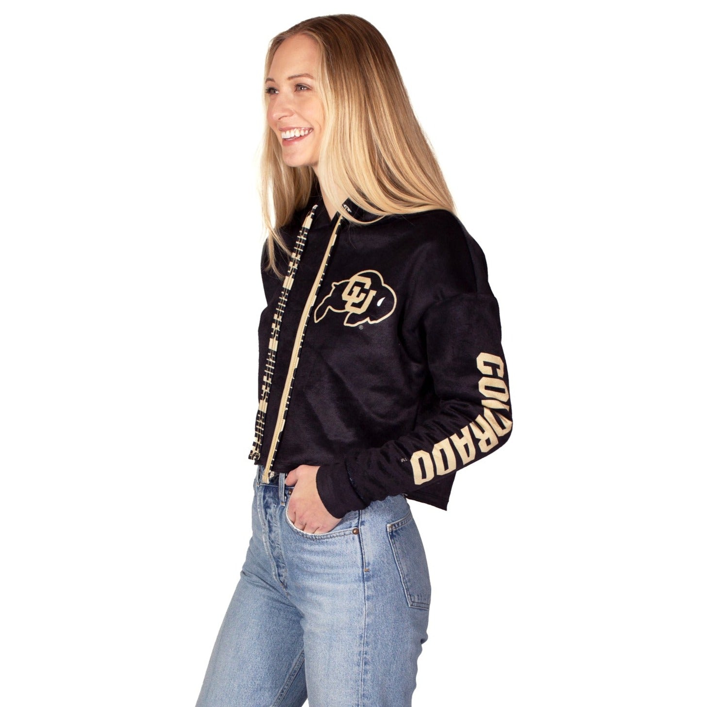 Colorado Boulder Varsity Furry Hoodie 3