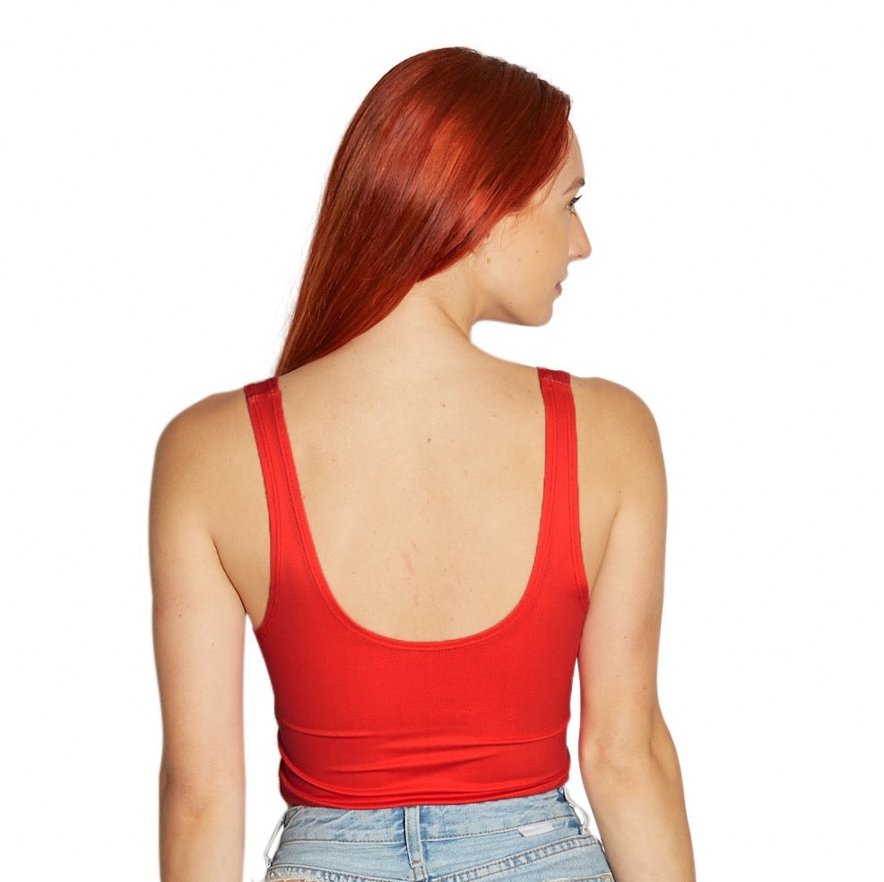 Maryland Terps Red Crop Tank Top | lojobands 3