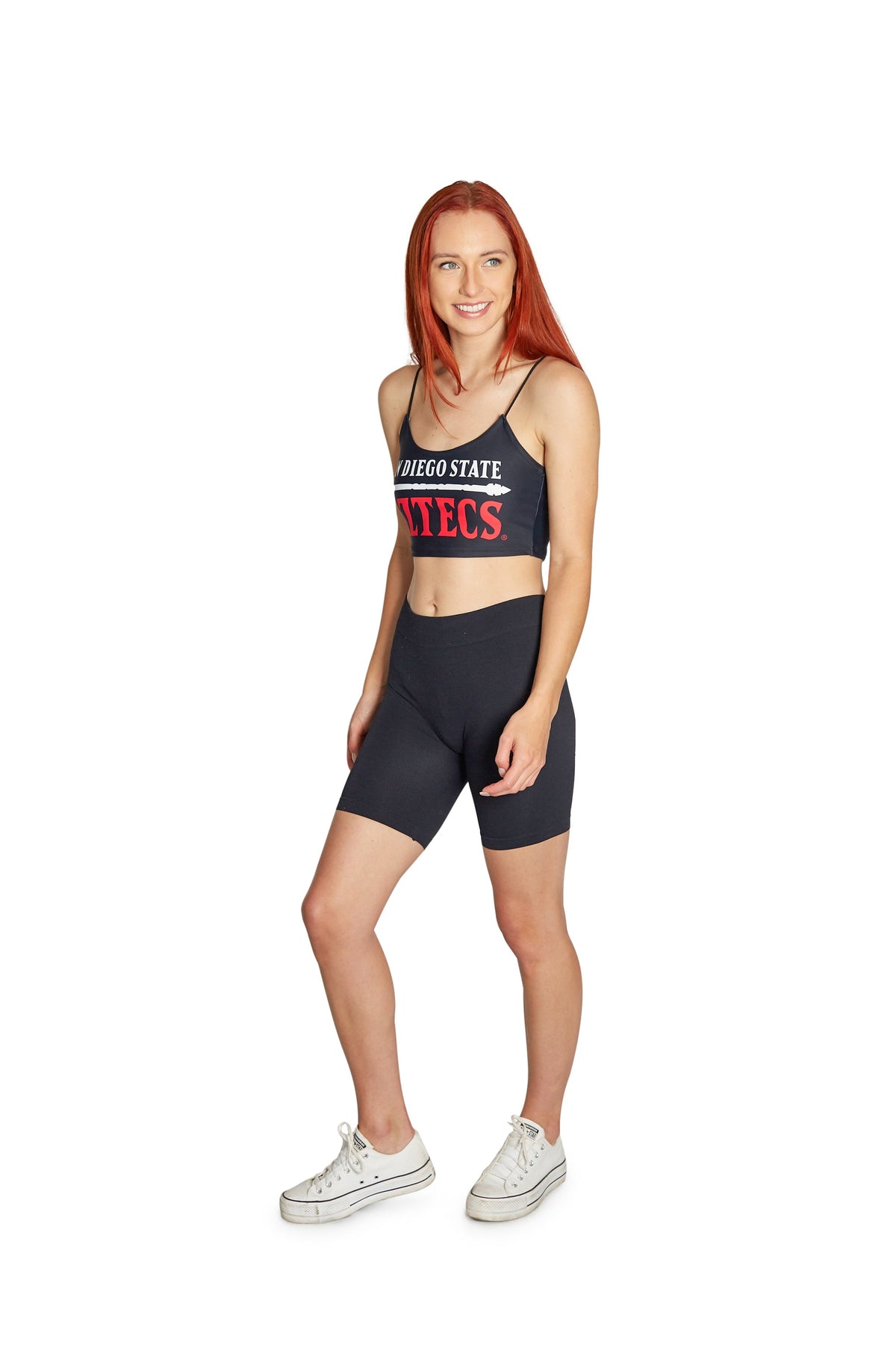 San Diego State Aztecs Black Spaghetti Tank | lojobands 5
