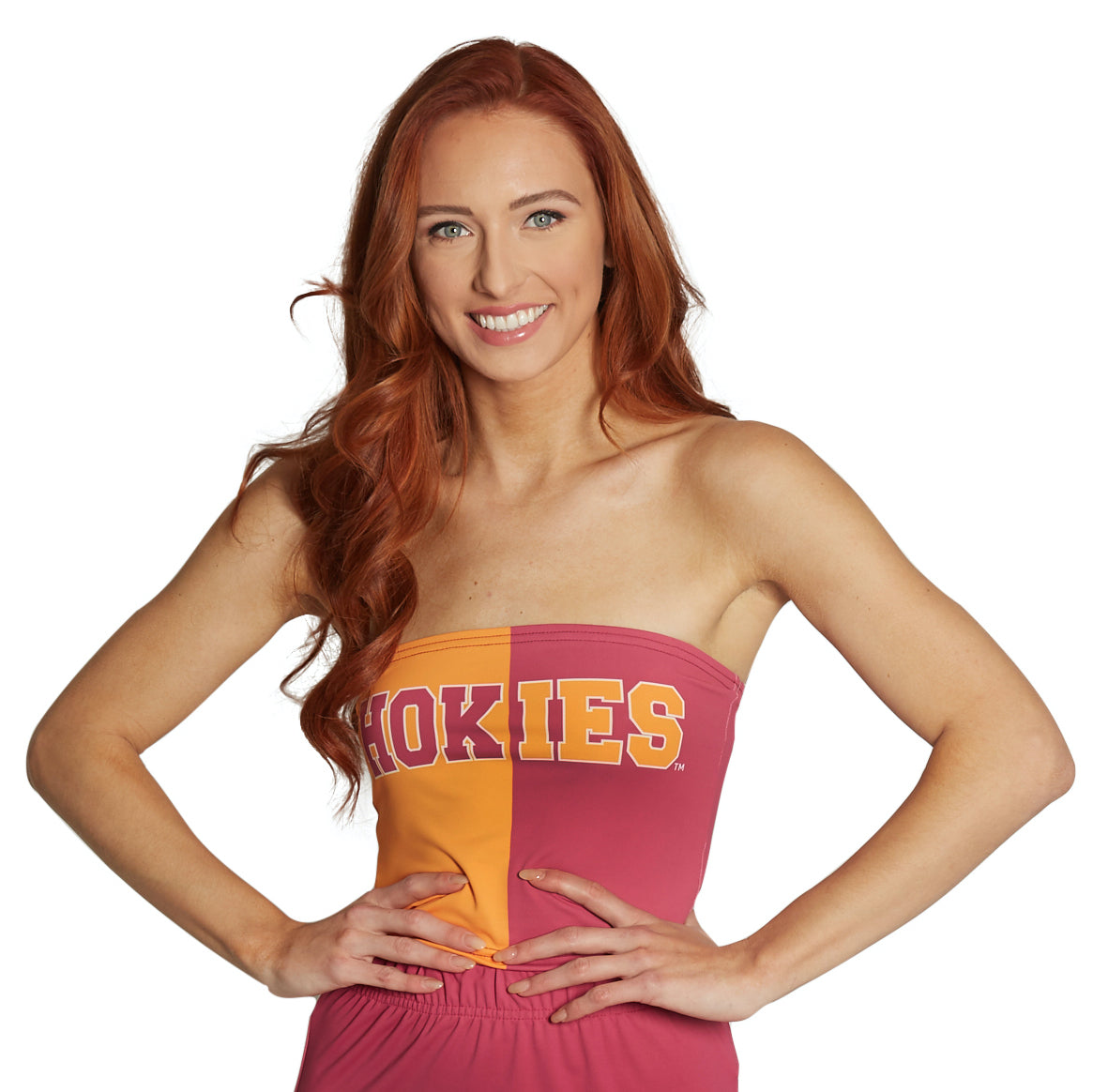 Virginia Tech Hokies Two Tone Tube Top | lojobands