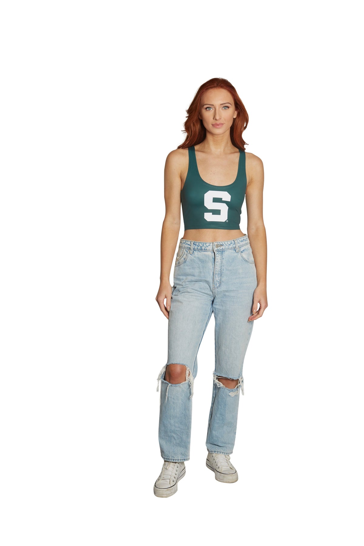 Michigan State Green Crop Tank Top | lojobands 4
