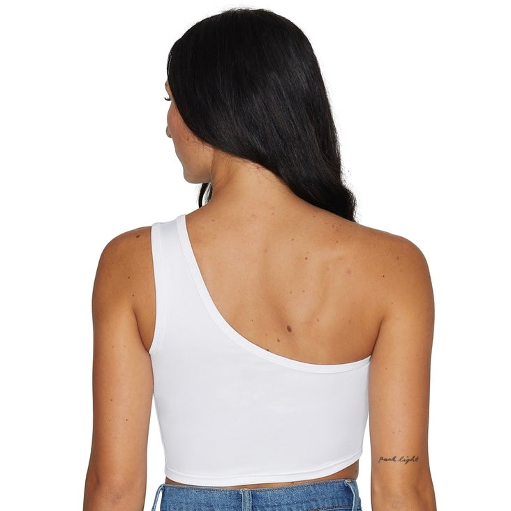 Arizona State ASU White One Shoulder Top | lojobands