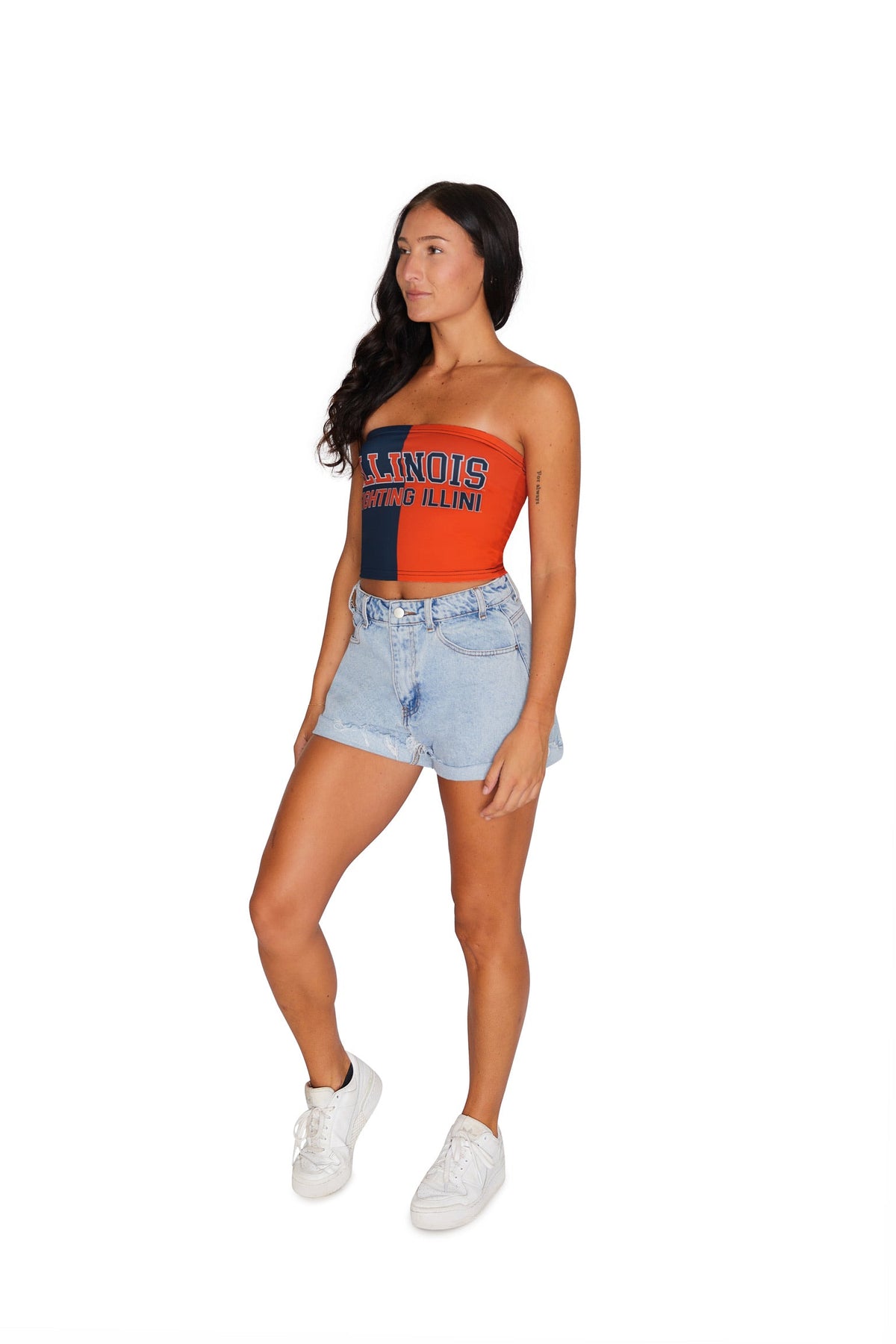 Illinois Fighting Illini Two Tone Tube Top | lojobands 8