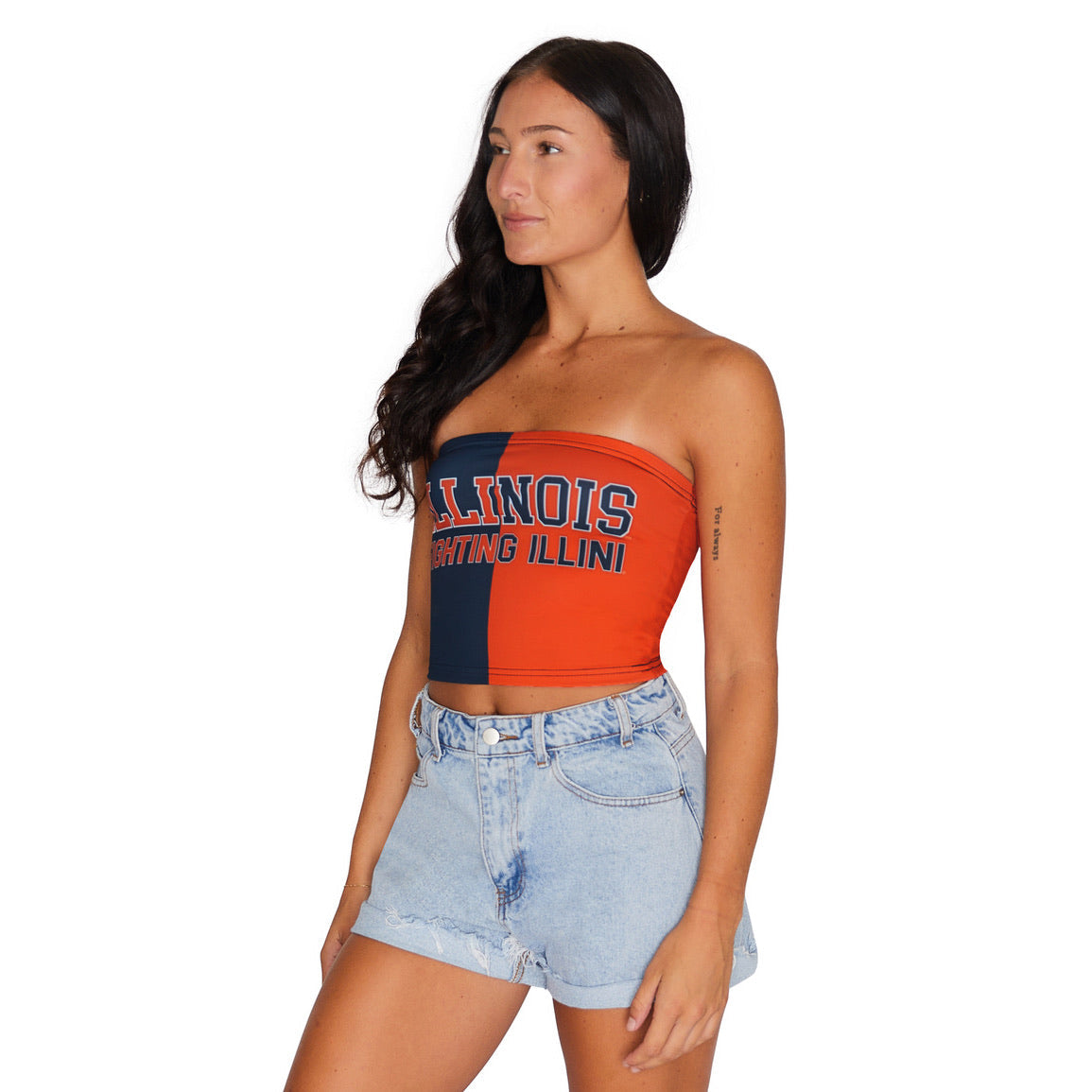 Illinois Fighting Illini Two Tone Tube Top | lojobands 3