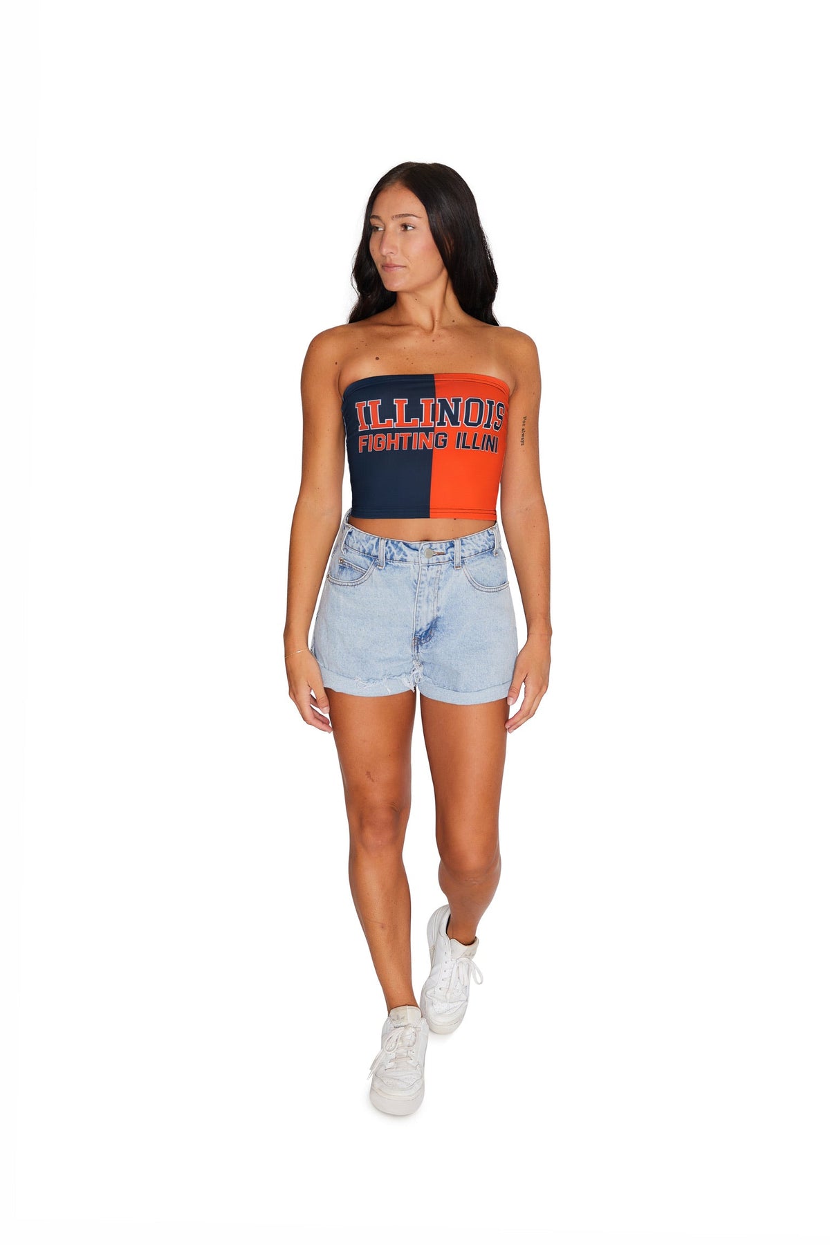 Illinois Fighting Illini Two Tone Tube Top | lojobands 9