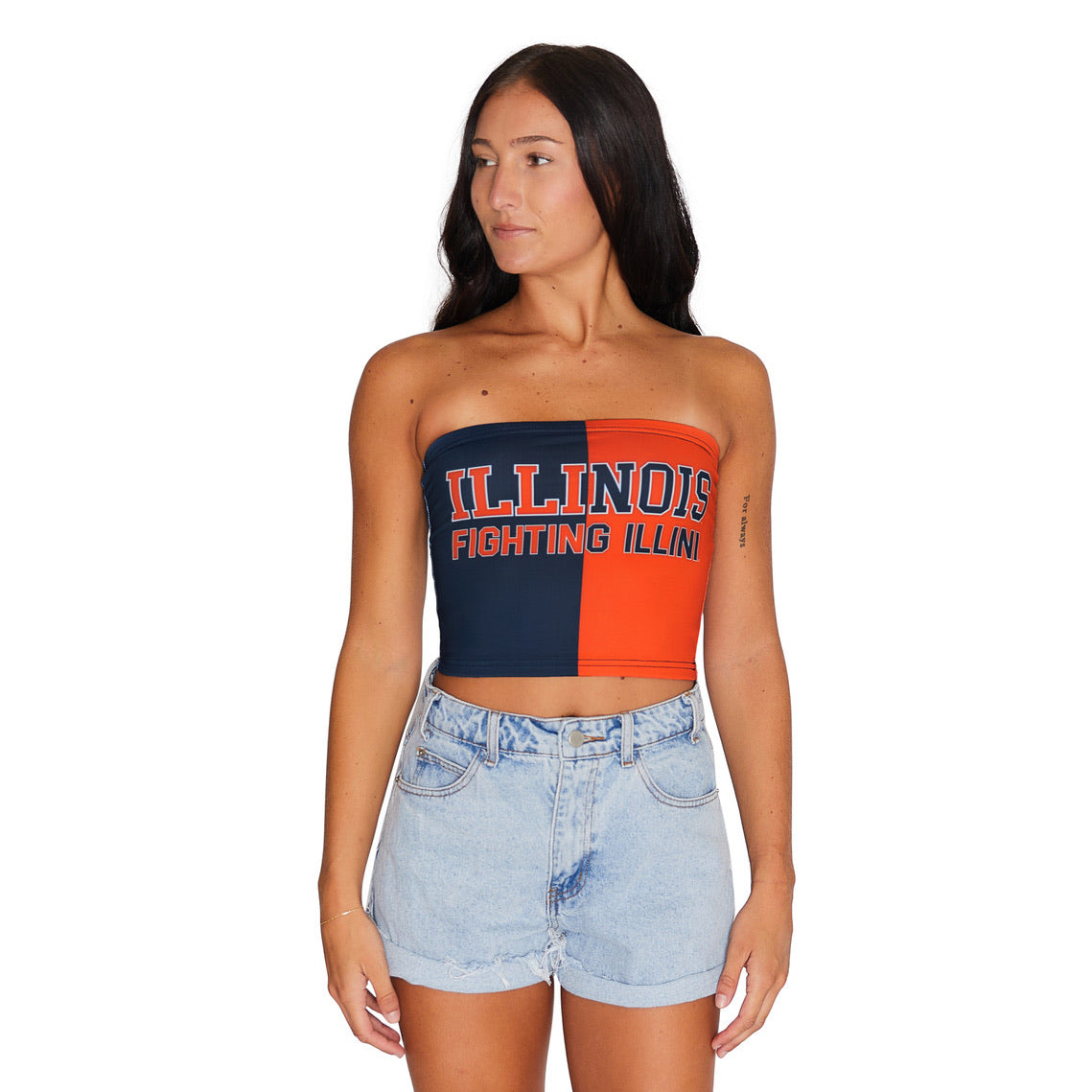 Illinois Fighting Illini Two Tone Tube Top | lojobands 6