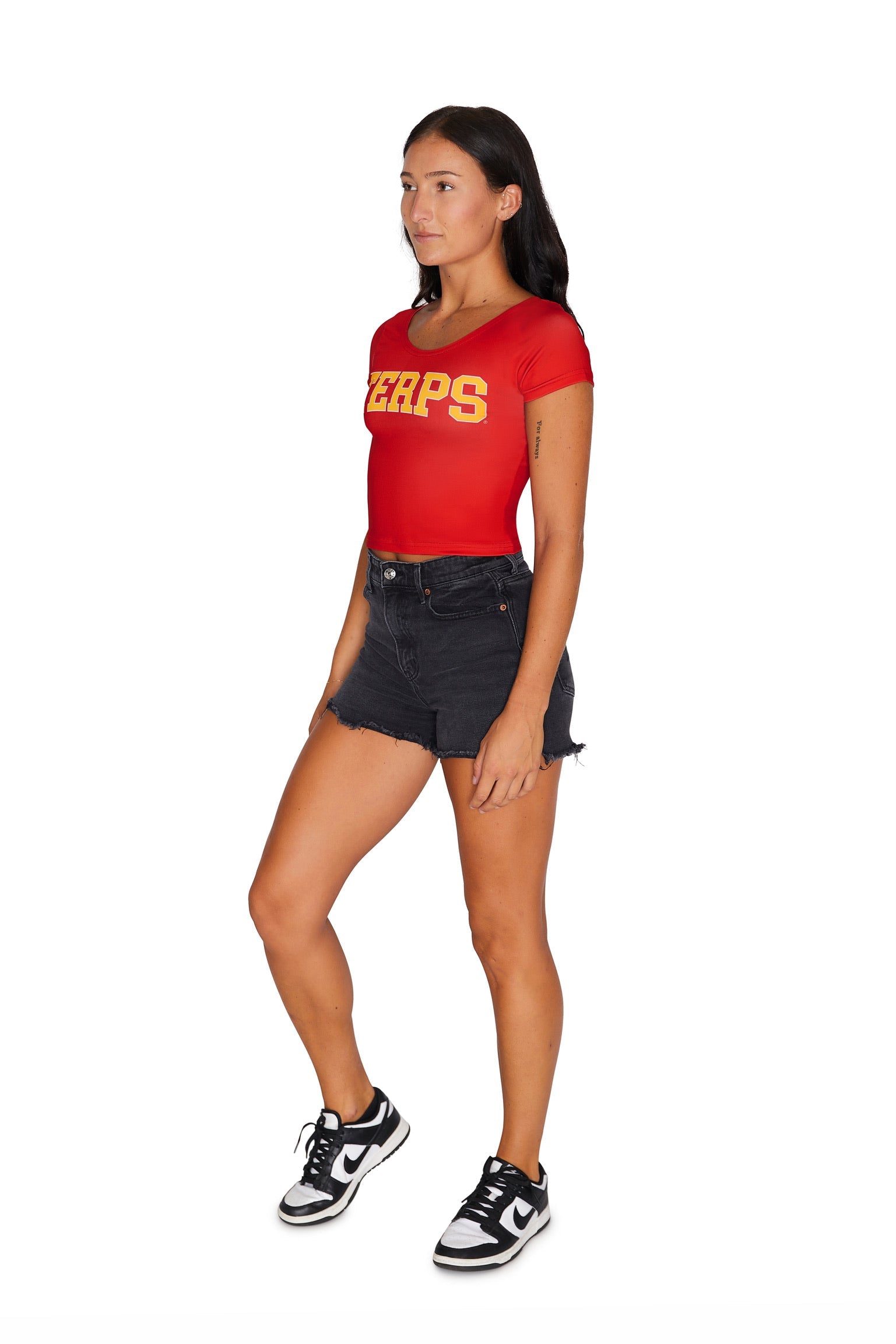 Maryland Terps Red Babydoll Tee 8