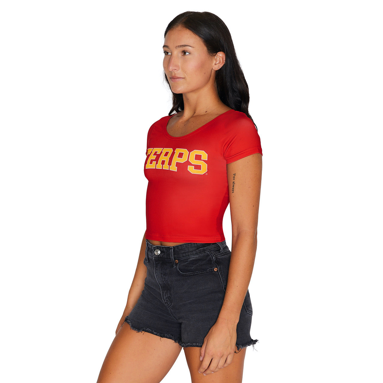 Maryland Terps Red Babydoll Tee 3