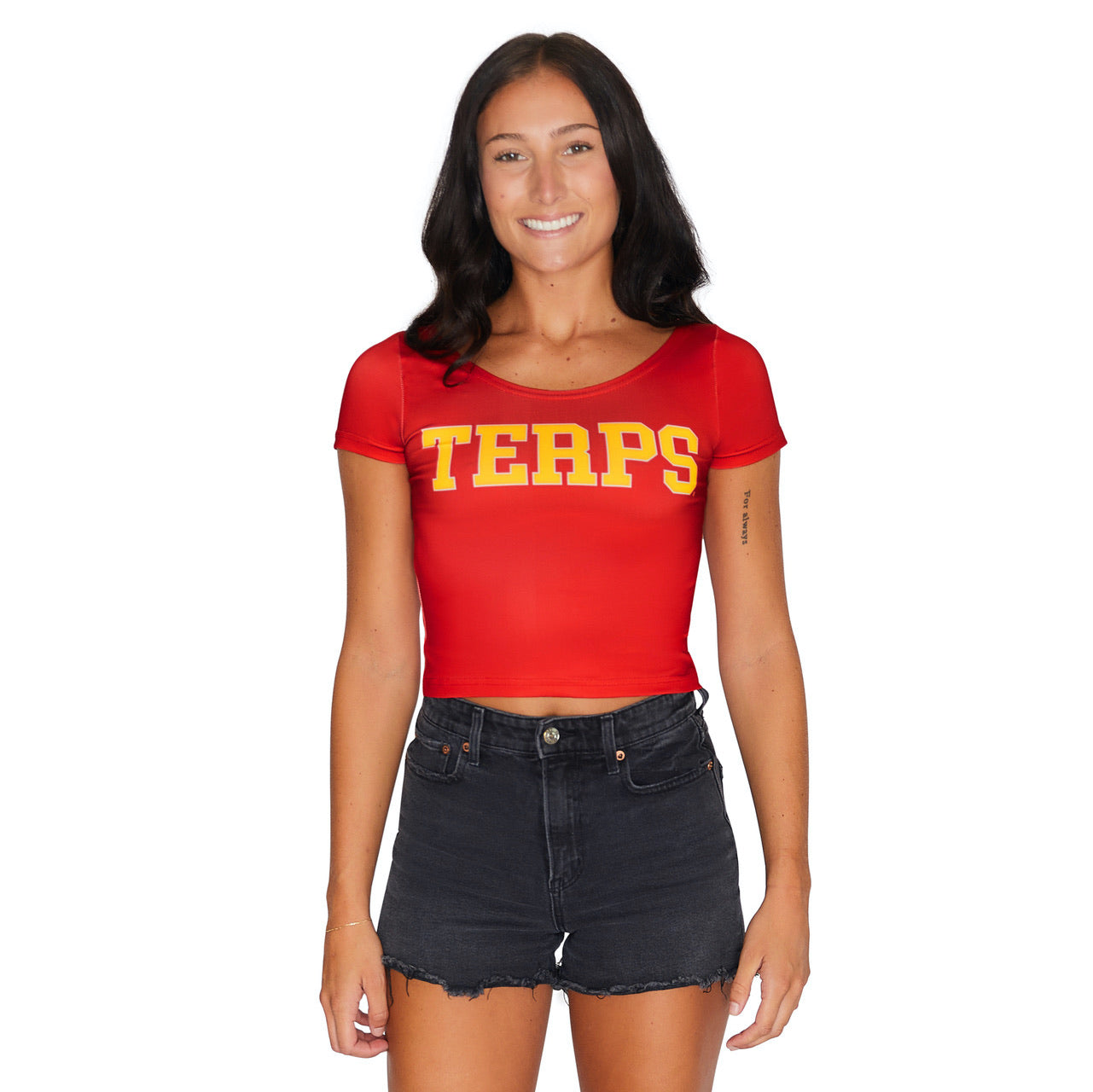 Maryland Terps Red Babydoll Tee 6