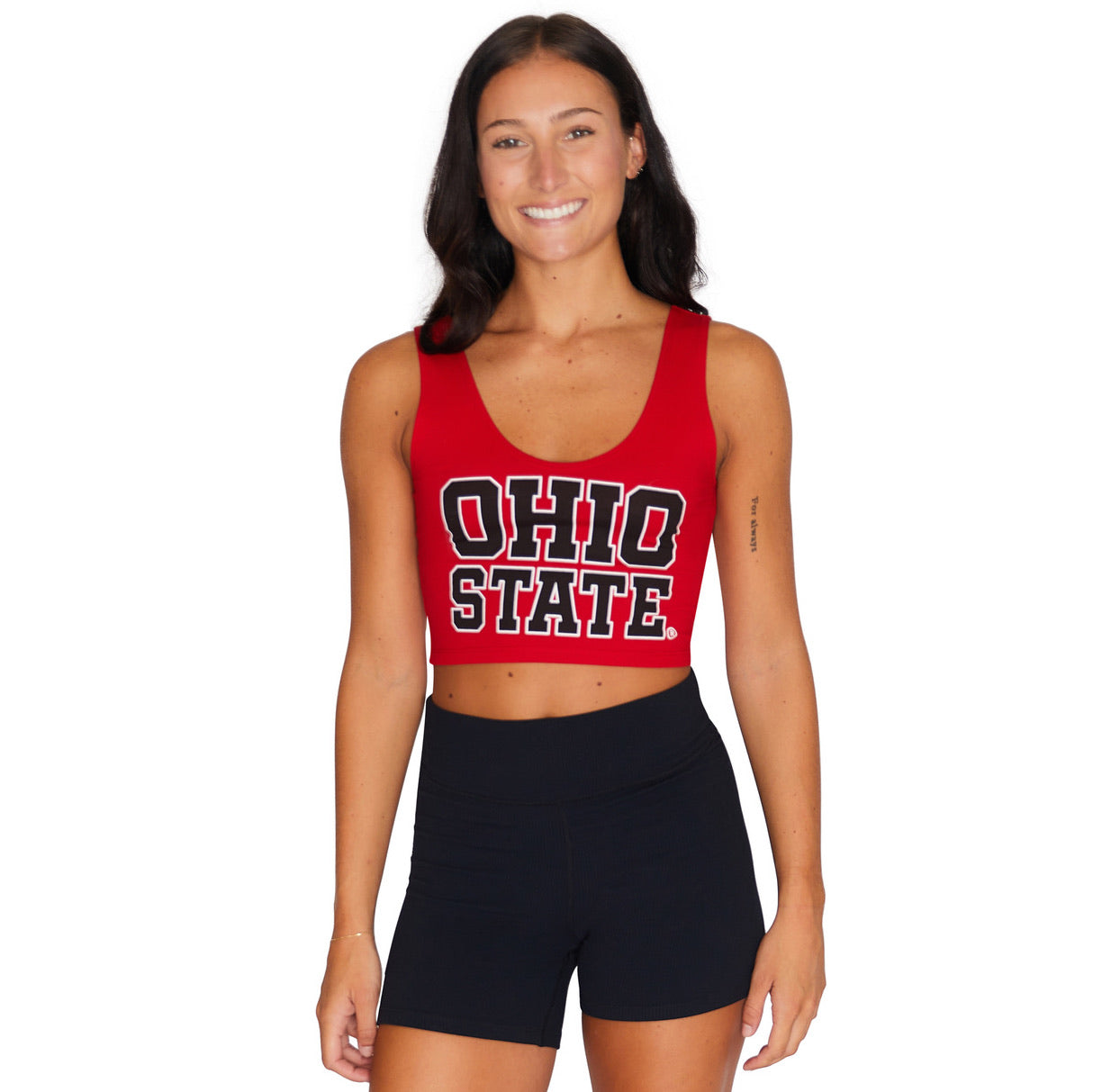 Ohio State OSU Buckeyes Red Crop Tank Top 4