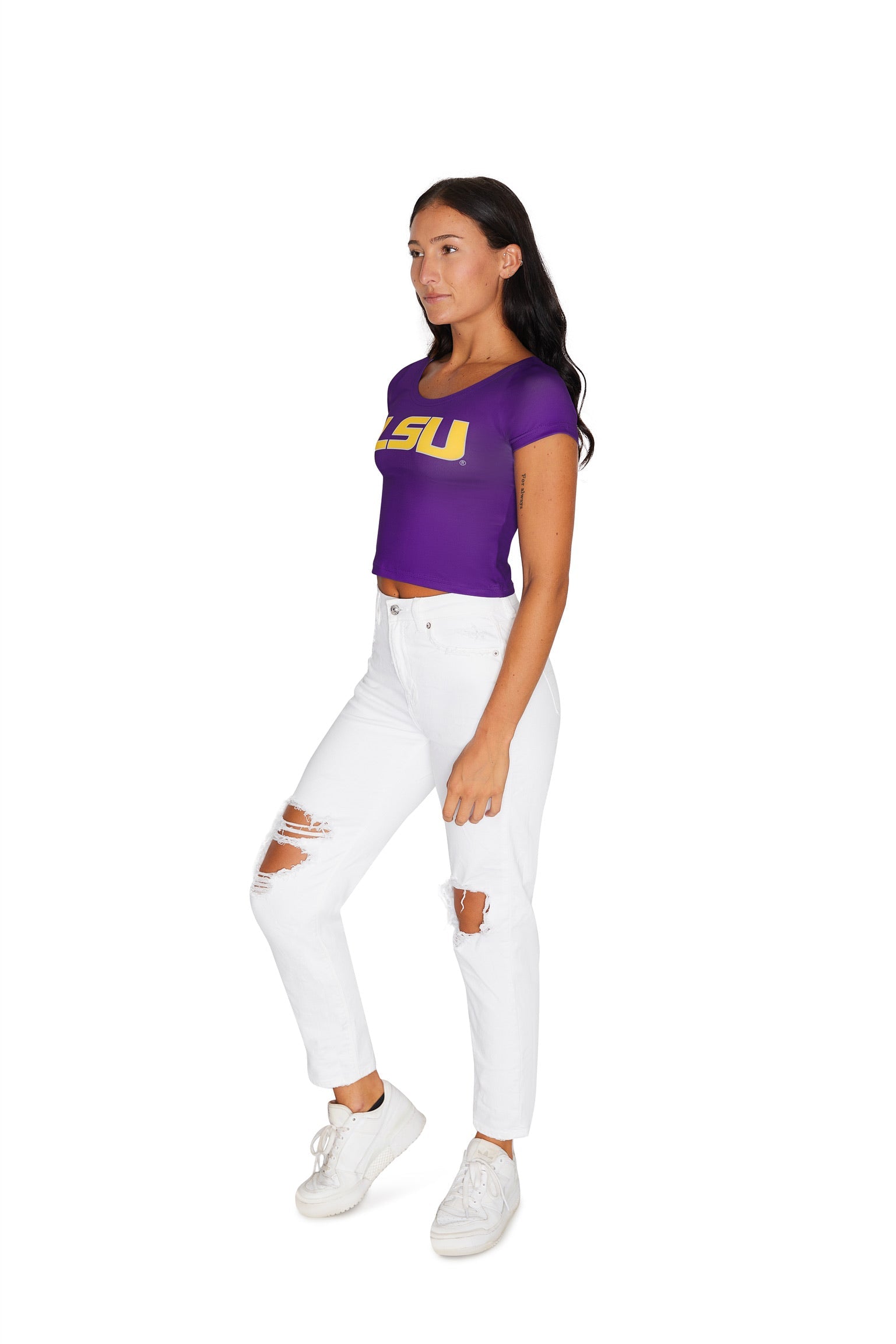 LSU Purple Babydoll Tee 7