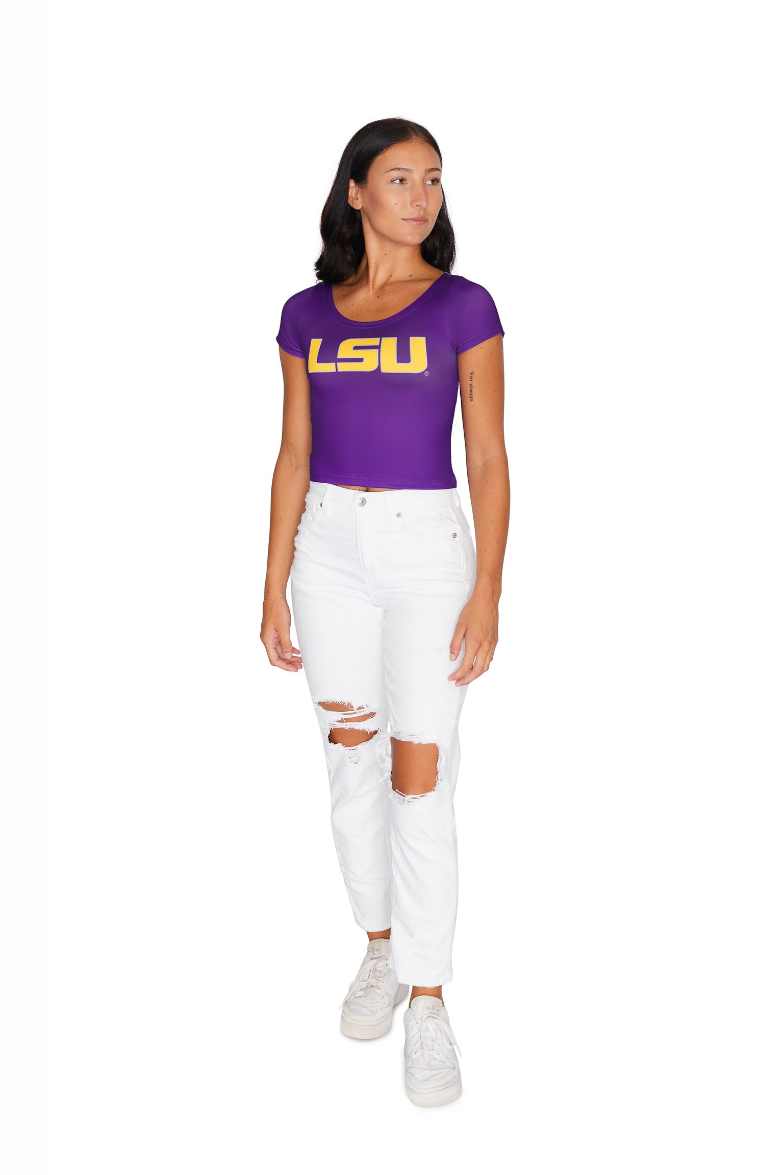 LSU Purple Babydoll Tee 6