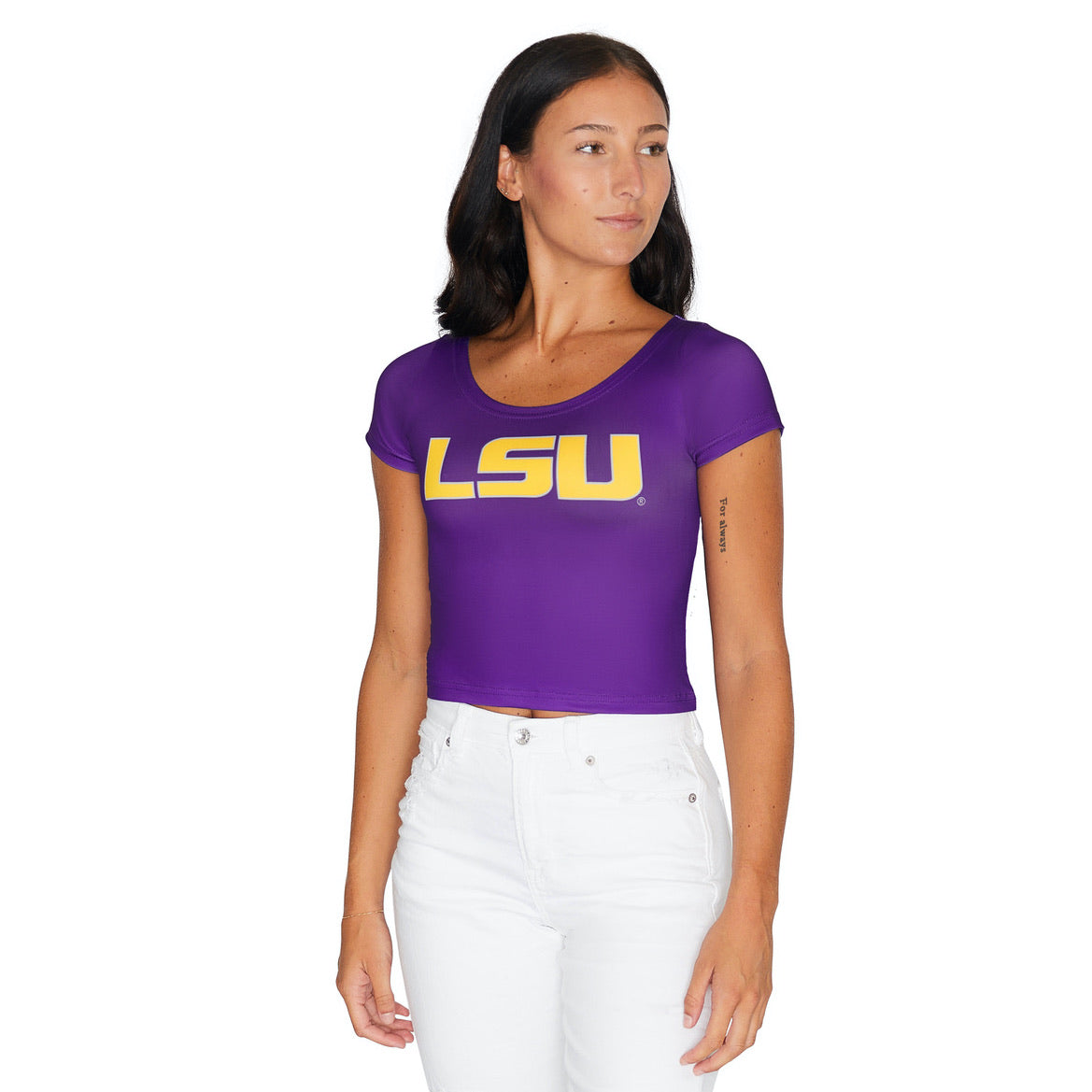 LSU Purple Babydoll Tee 4