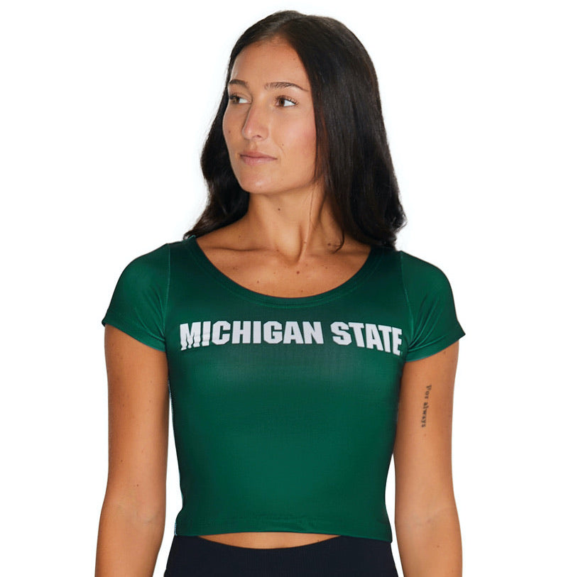 Michigan State Green Babydoll Tee | lojobands 4