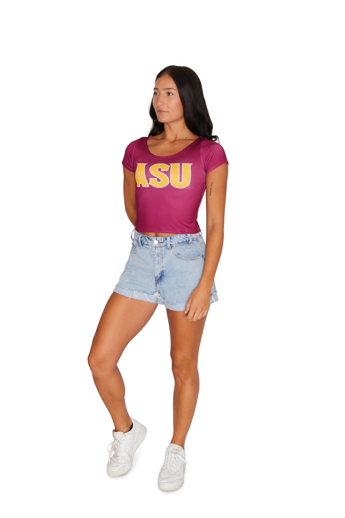 Arizona State ASU Maroon Babydoll Tee | lojobands 7