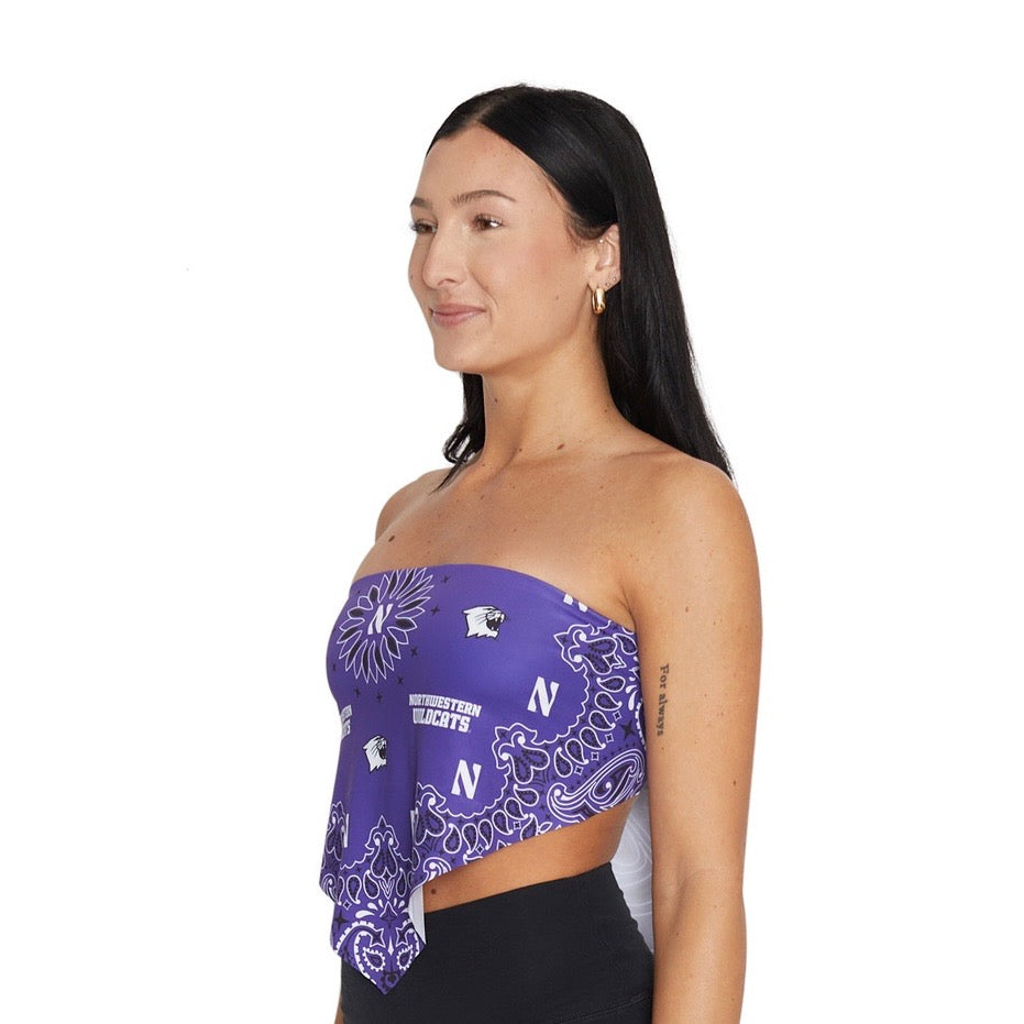 Northwestern Wildcats Bandana Top | lojobands