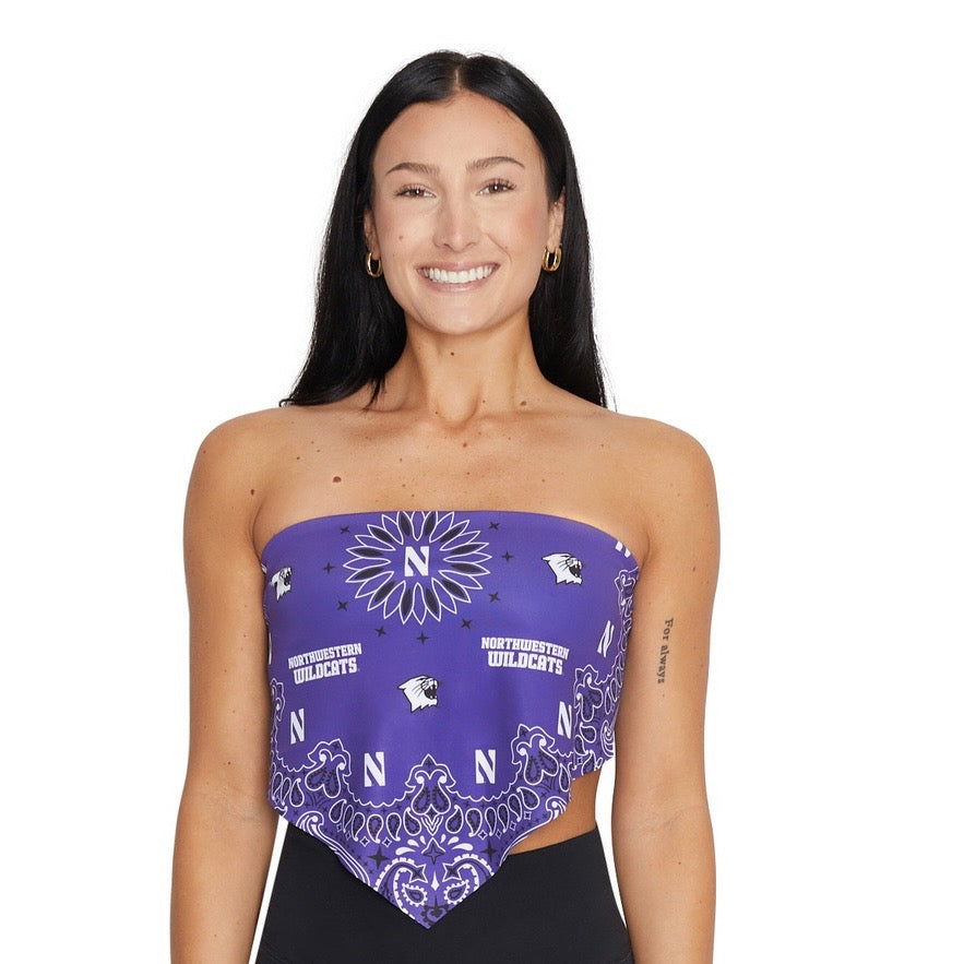 Northwestern Wildcats Bandana Top | lojobands