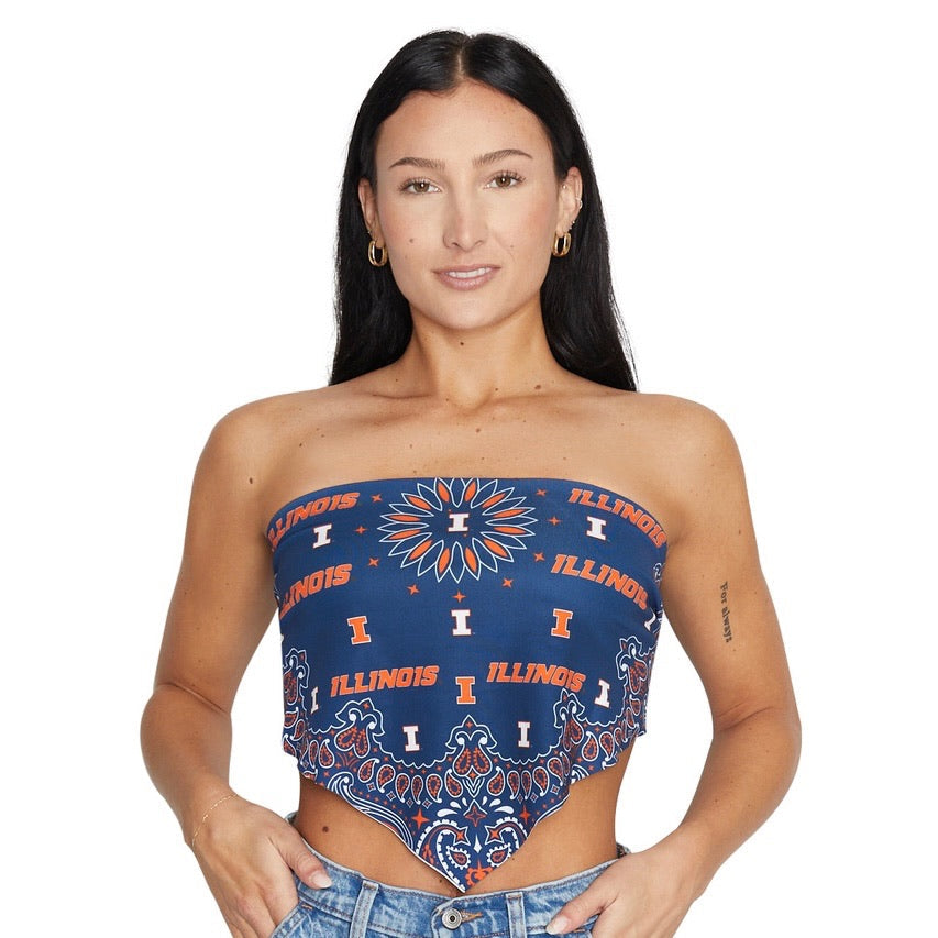 Illinois Fighting Illini Bandana Top | lojobands 3