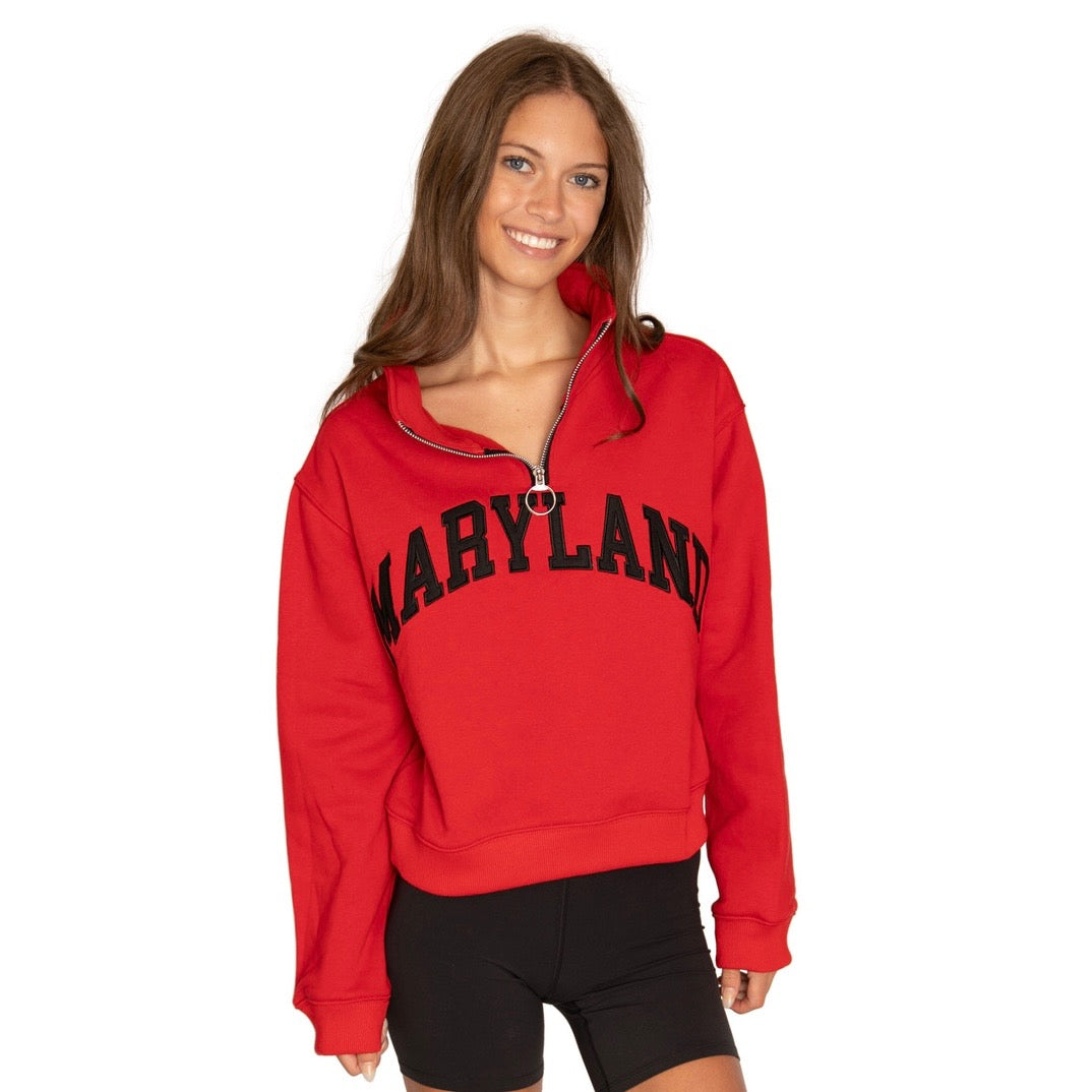 Maryland Terps Quarter Zip Sweatshirt | lojobands