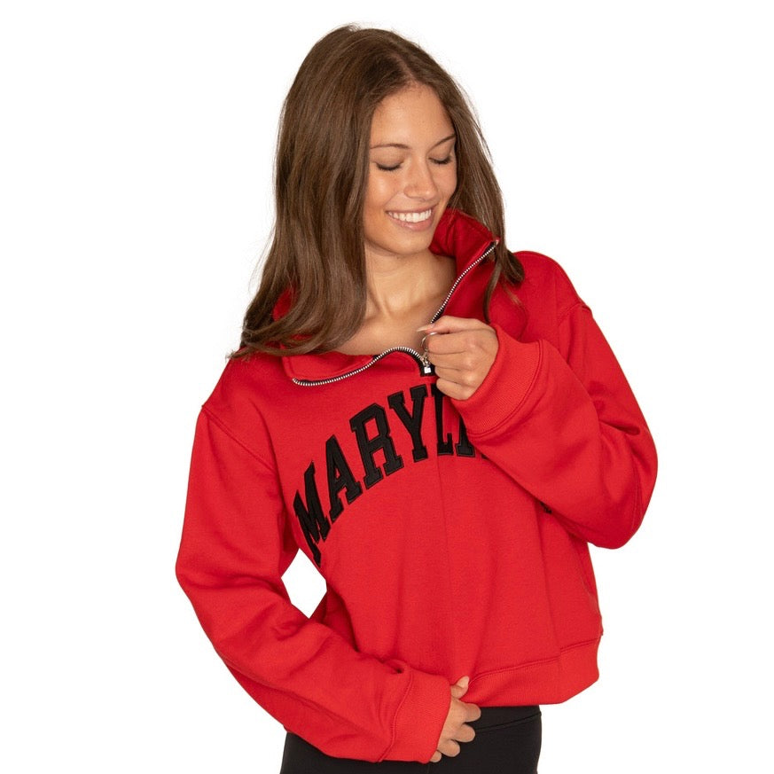 Maryland Terps Quarter Zip Sweatshirt | lojobands