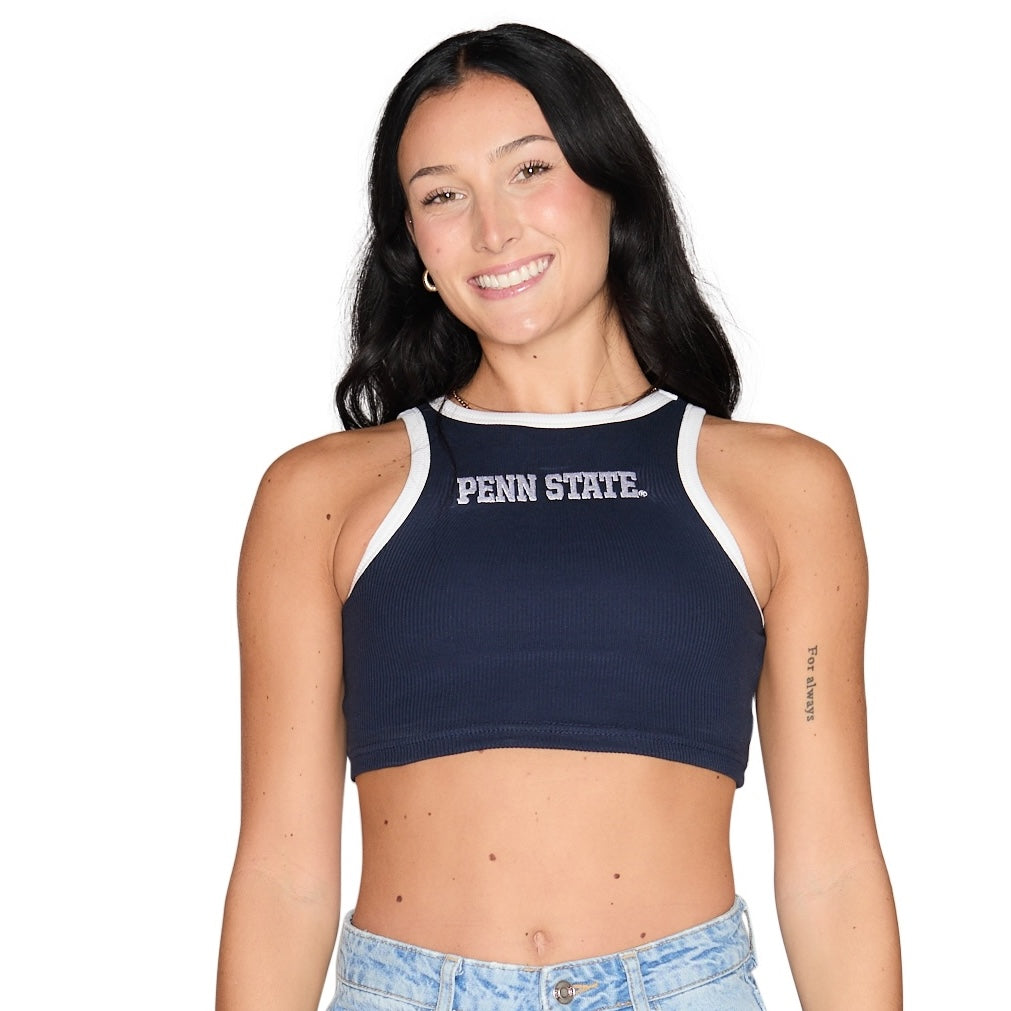 Penn State Contrast Touchdown Ribbed Tank | lojobands