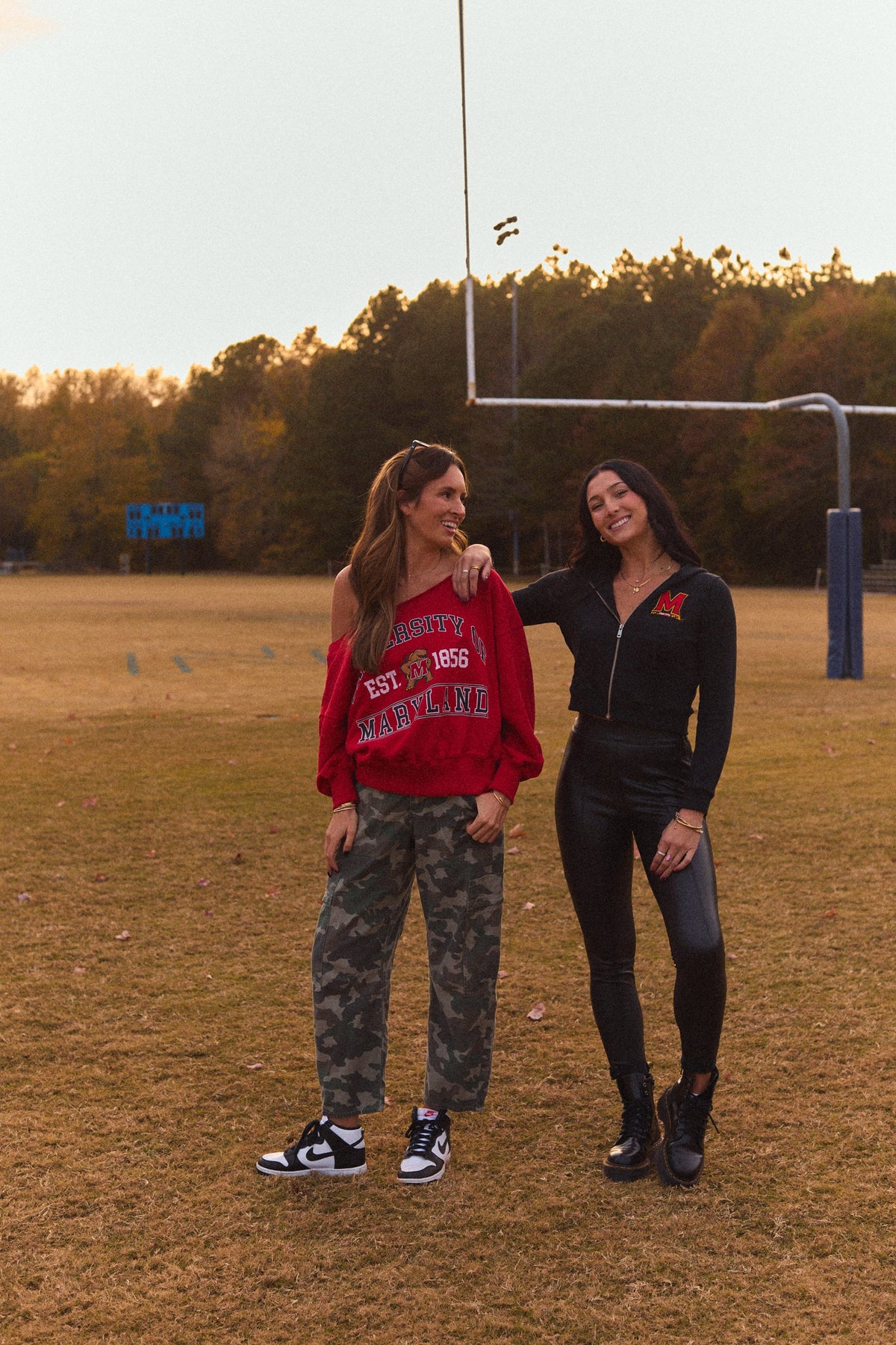 Maryland Terps Off the Shoulder Sweatshirt | lojobands 6