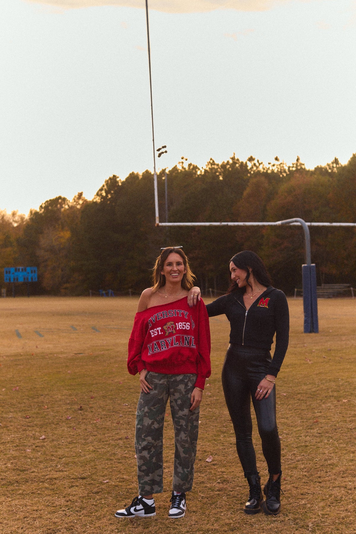 Maryland Terps Off the Shoulder Sweatshirt | lojobands 7