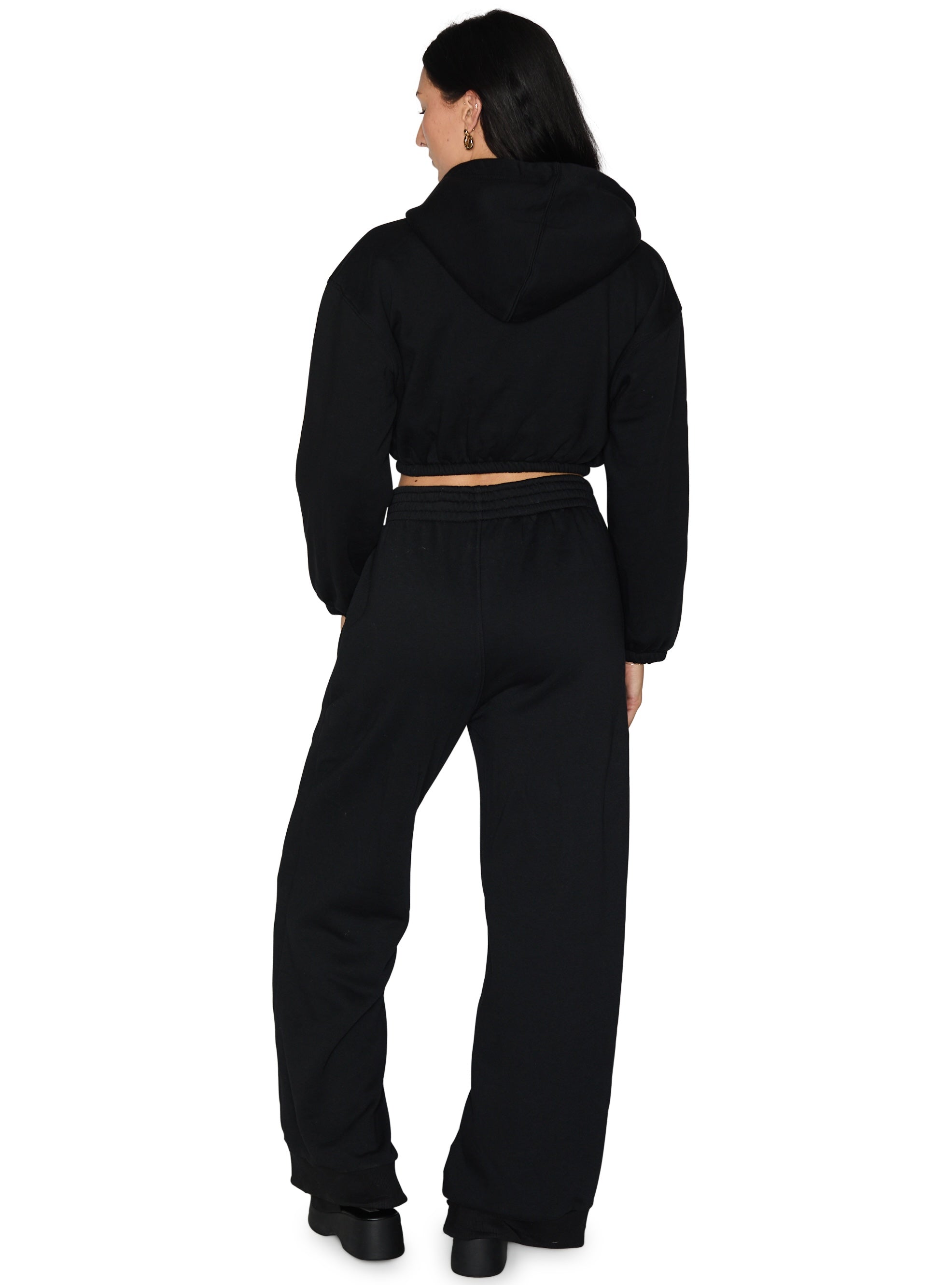 University of Michigan Black Cinched Zip Up Hoodie 3