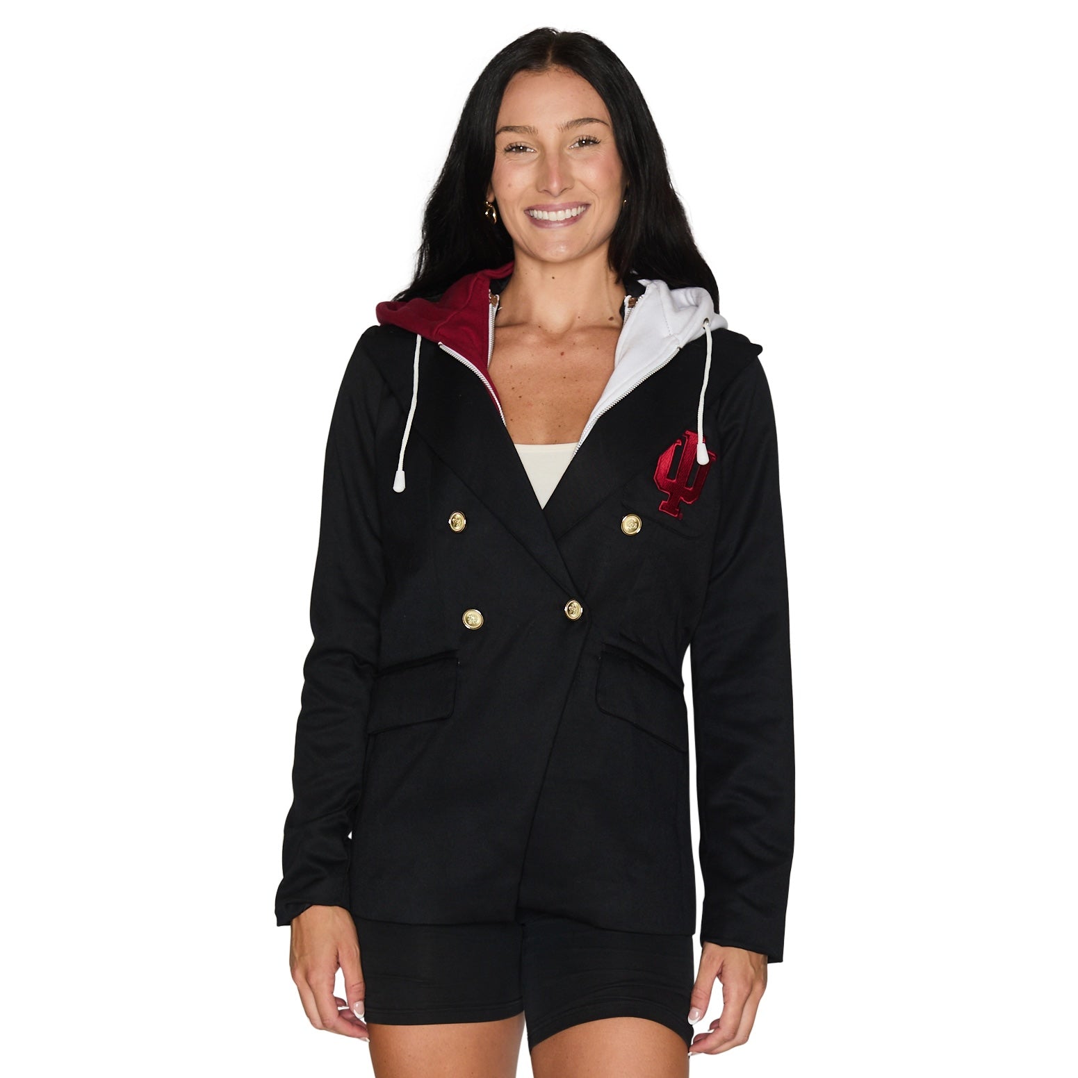 Indiana Hoosiers Hooded Blazer Jacket | lojobands 3