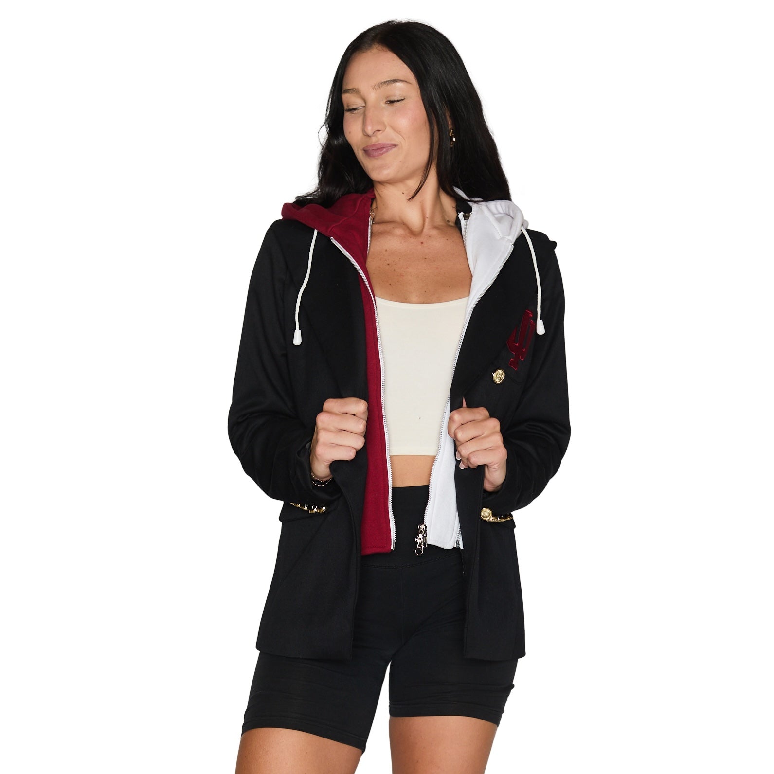 Indiana Hoosiers Hooded Blazer Jacket | lojobands 6