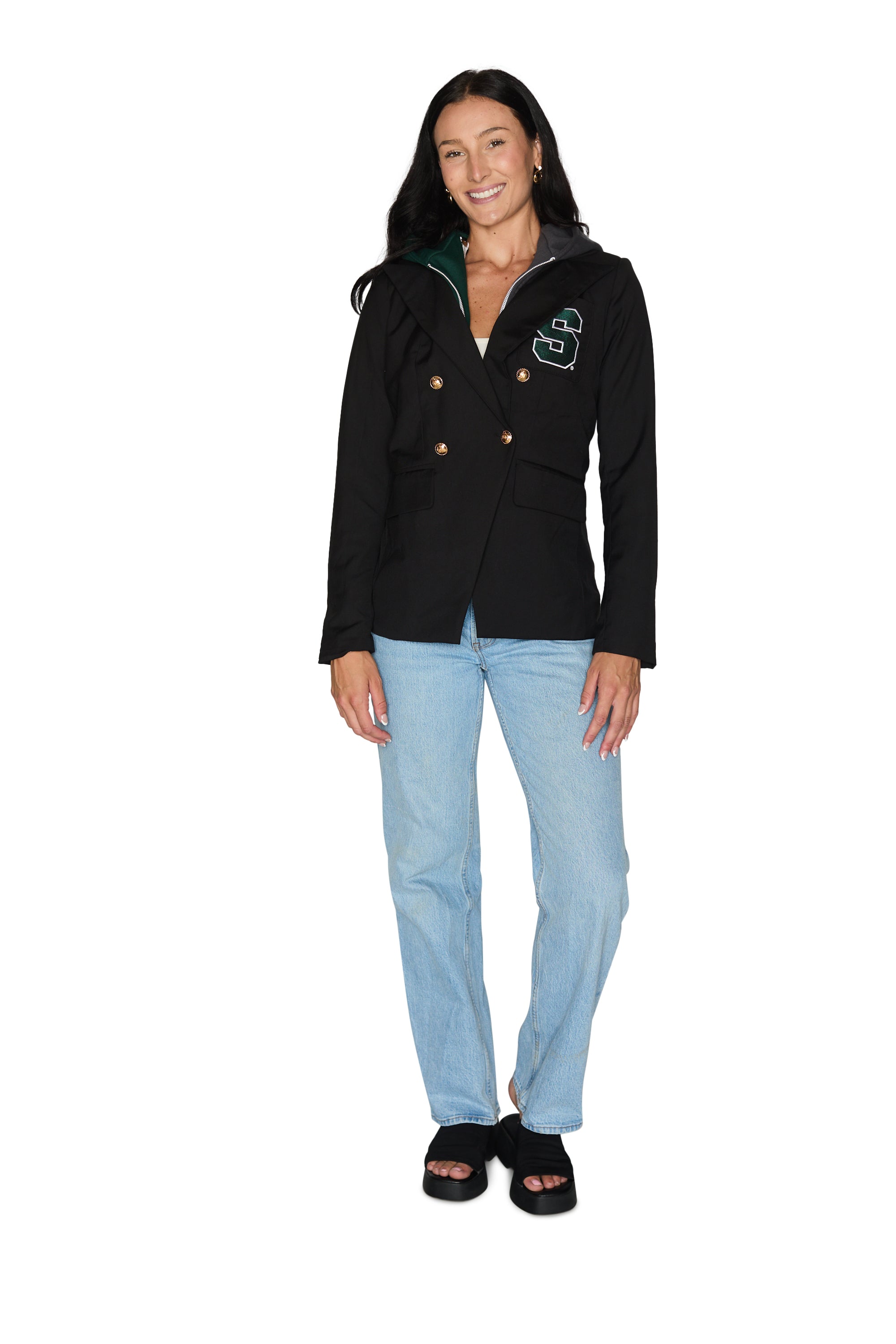 Michigan State Hooded Blazer Jacket | lojobands 8