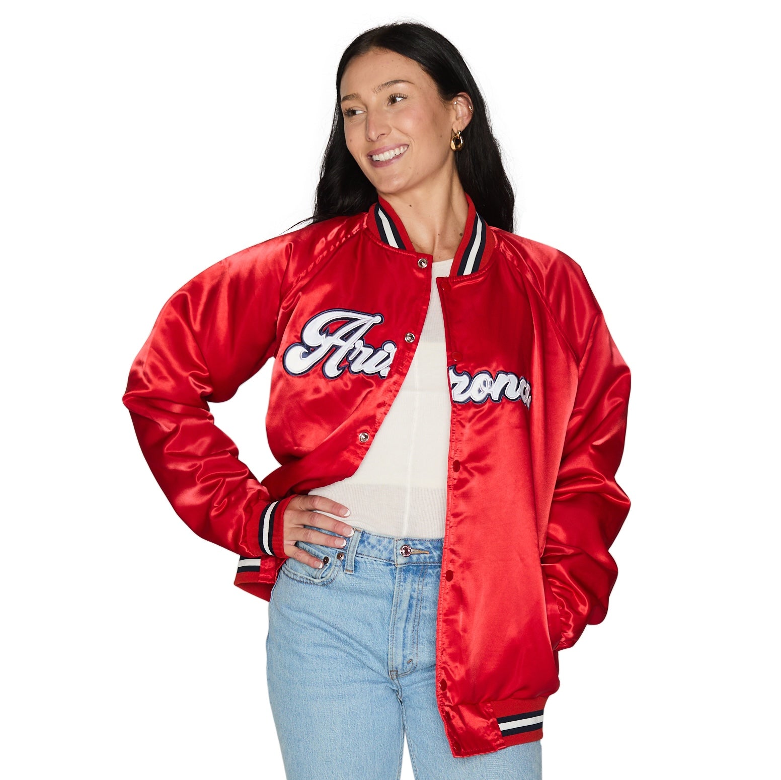 University of Arizona Satin Letterman Bomber Jacket | lojobands 2