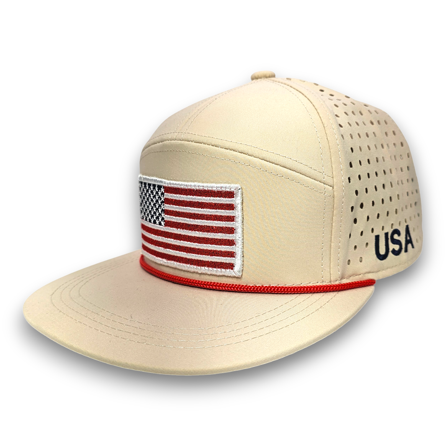 Premium USA Mesh Cap Flat-Bill Snapback 3