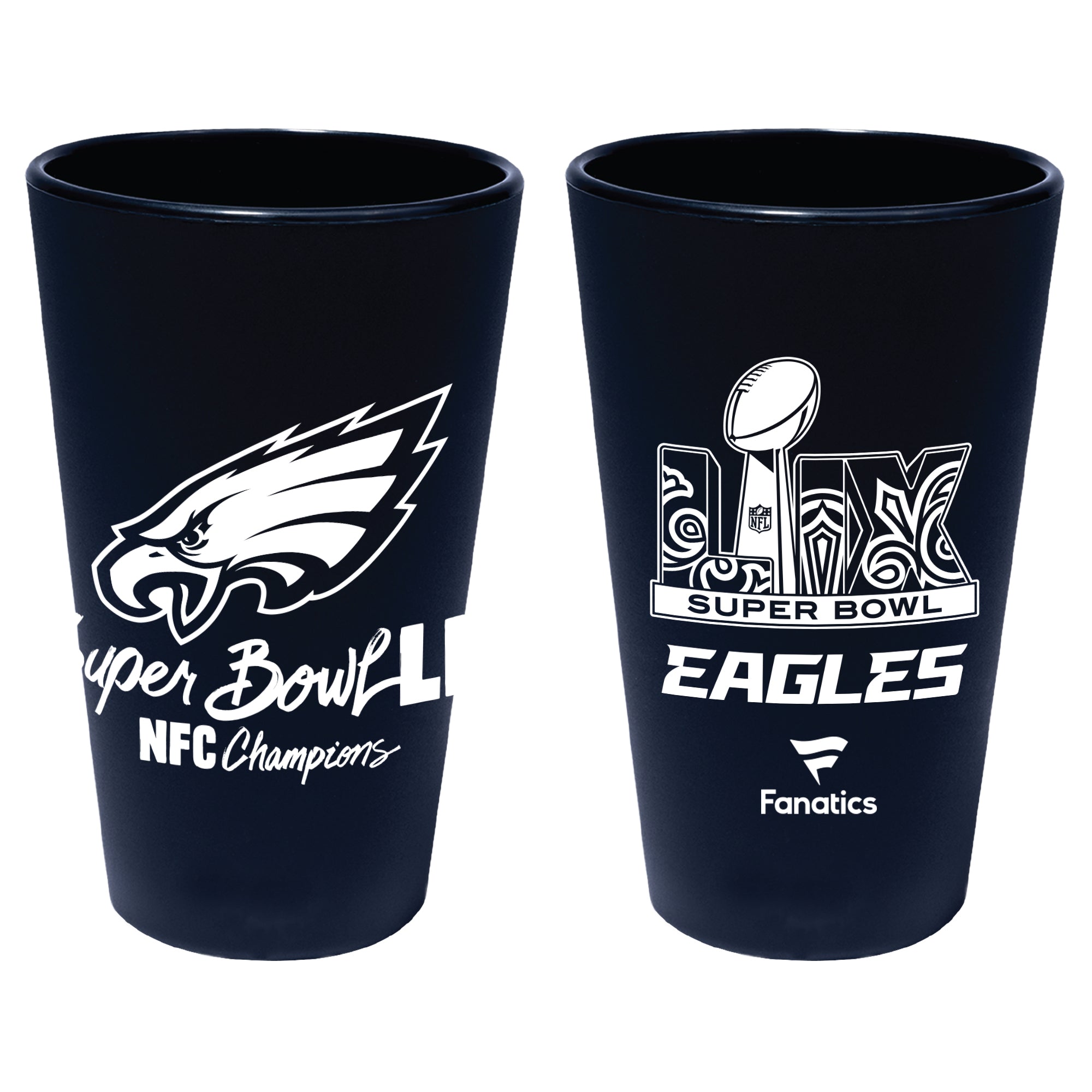 Philadelphia Eagles Super Bowl LIX NFC Champions Silicone Pint Glass 1