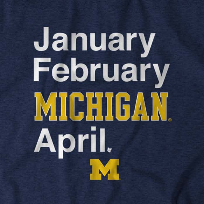 Michigan Basketball: January February Michigan April 5