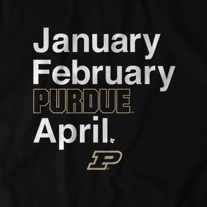 Purdue Basketball: January February Purdue April 5
