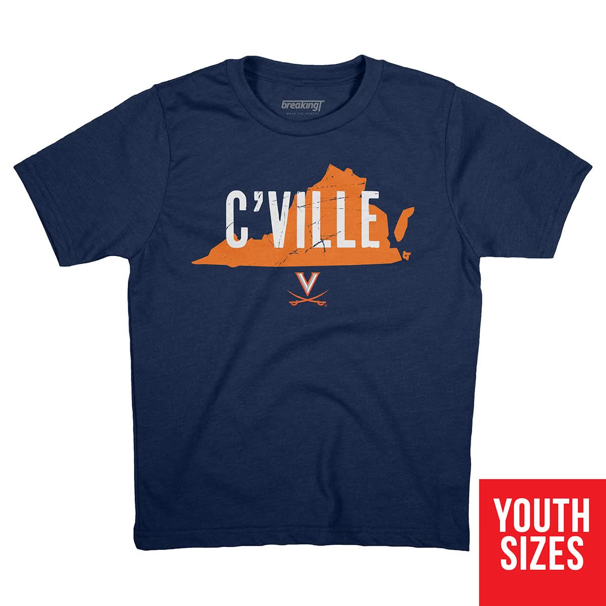 Virginia Cavaliers Hometown Tee: C'Ville 3