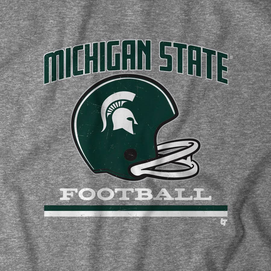 Michigan State: Vintage Football Helmet 5