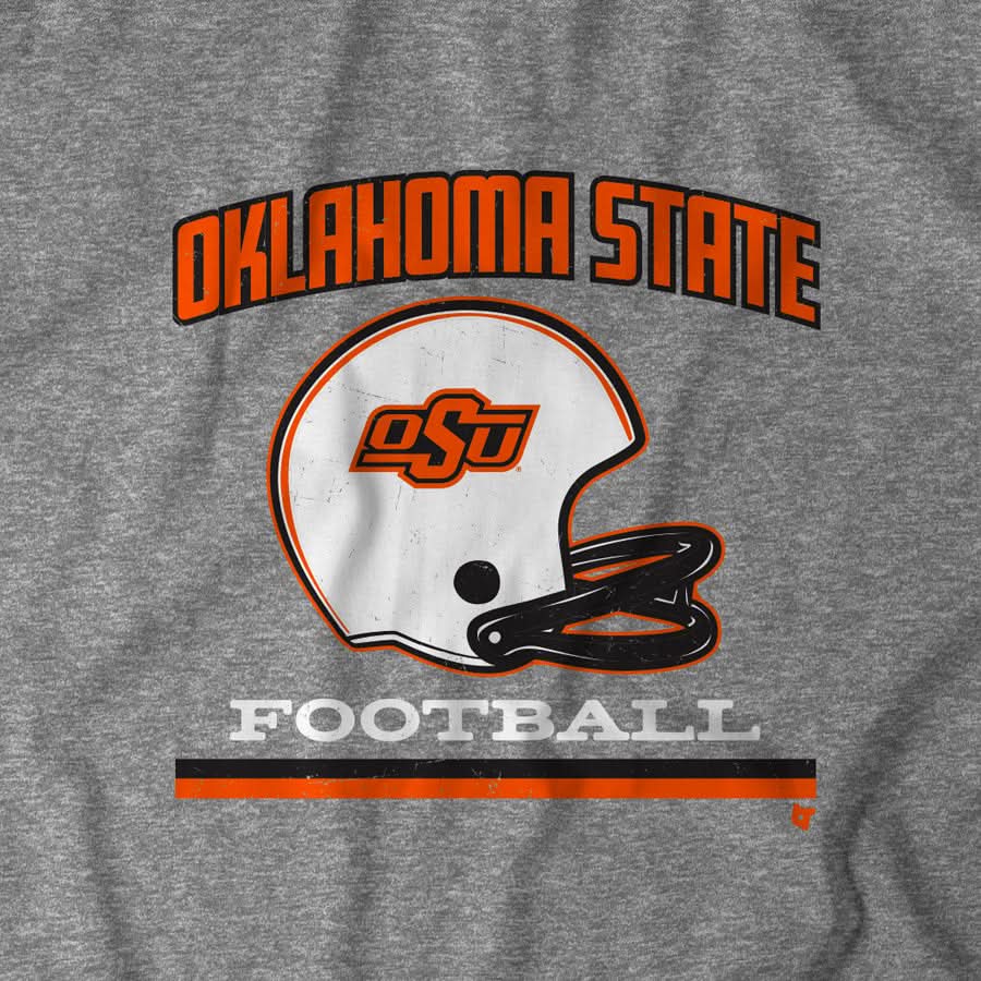 Oklahoma State: Vintage Football Helmet 5