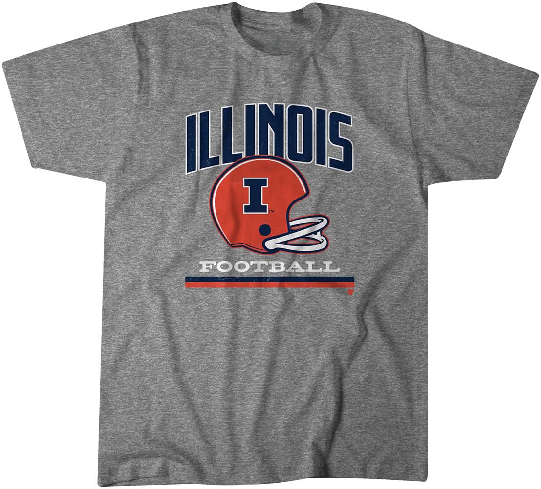 Illinois: Vintage Football Helmet 1