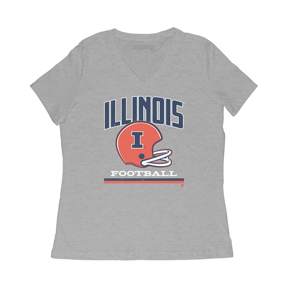 Illinois: Vintage Football Helmet 4