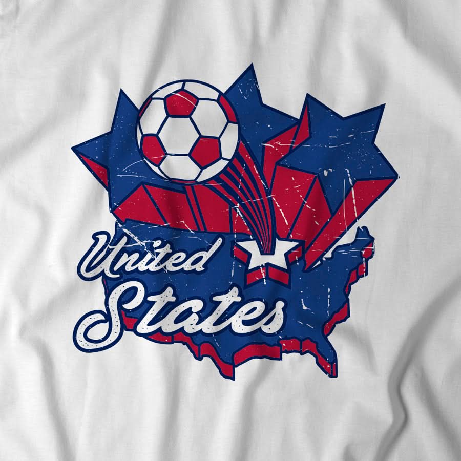 USA Soccer Vintage Map 4