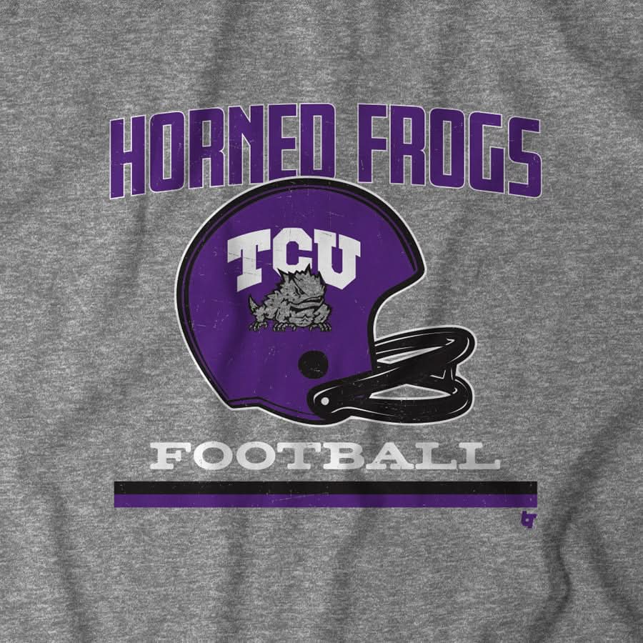TCU: Vintage Football Helmet 2