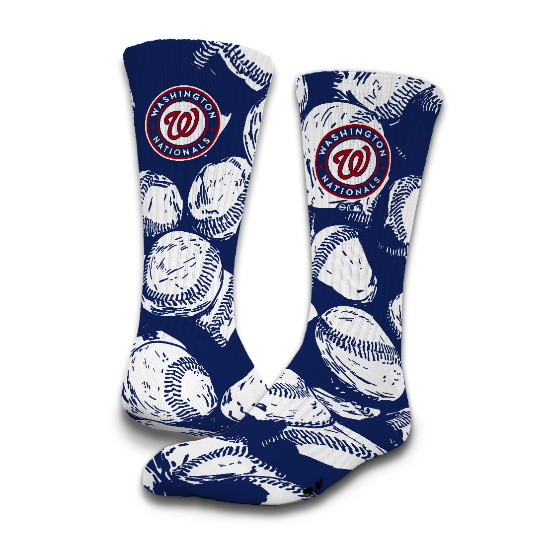 Washington Nationals Primary 3 Pack Lifestyle Sock