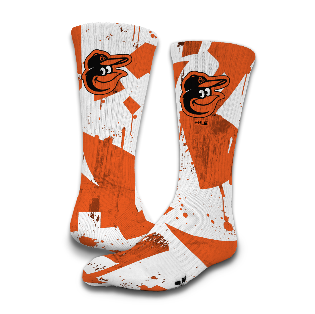Baltimore Orioles Primary 3 Pack Lifestyle Sock 3