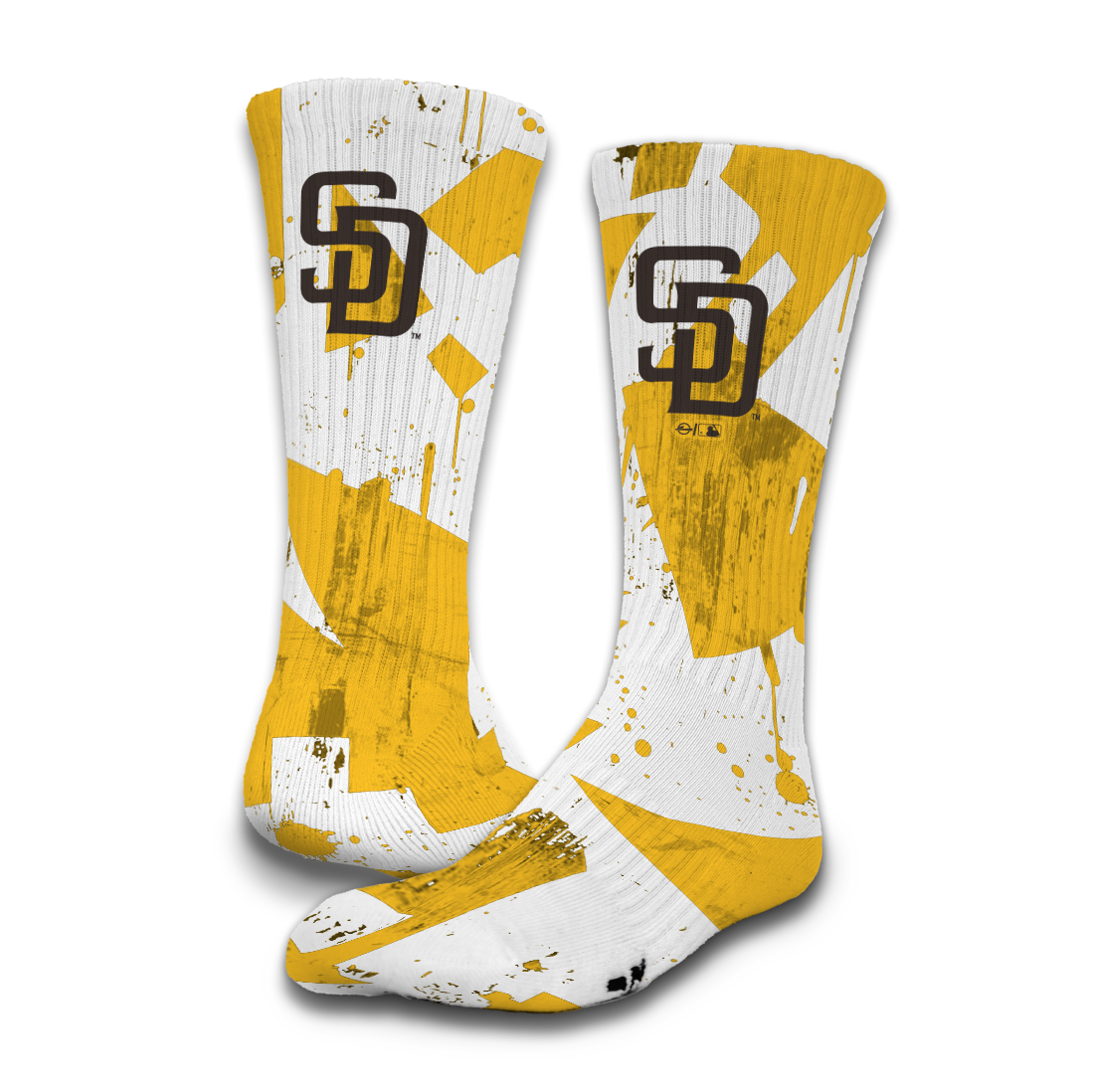San Diego Padres Grunge Socks 1
