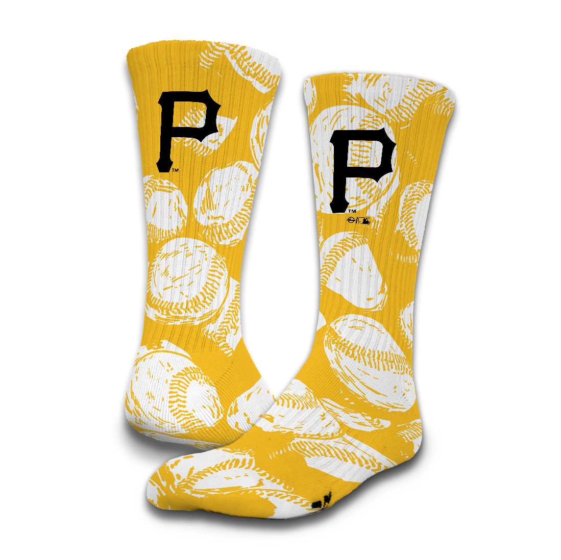 Pittsburgh Pirates Baseball Pattern Socks 1