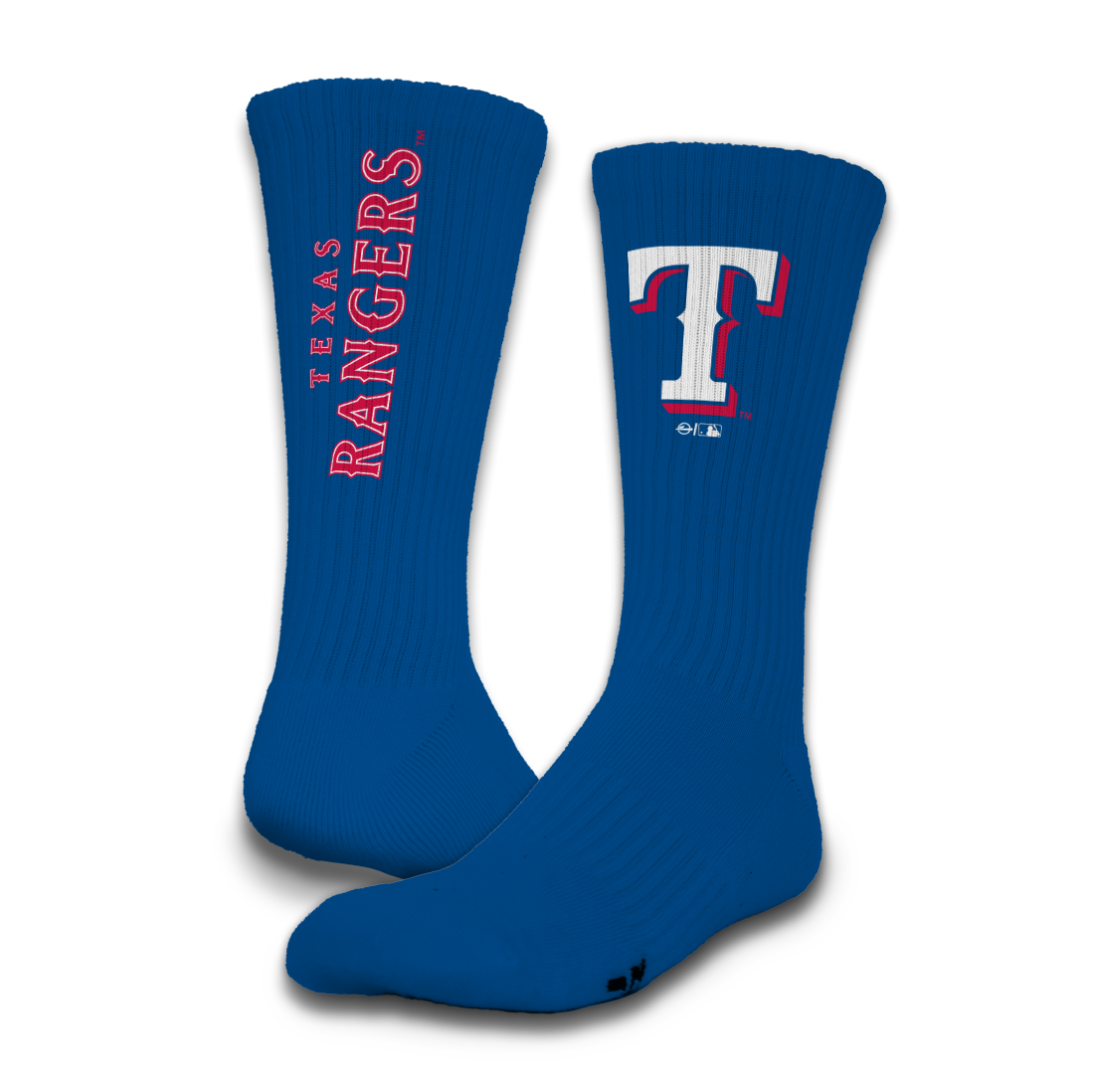 Texas Rangers Primary 3 Pack Lifestyle Sock 4