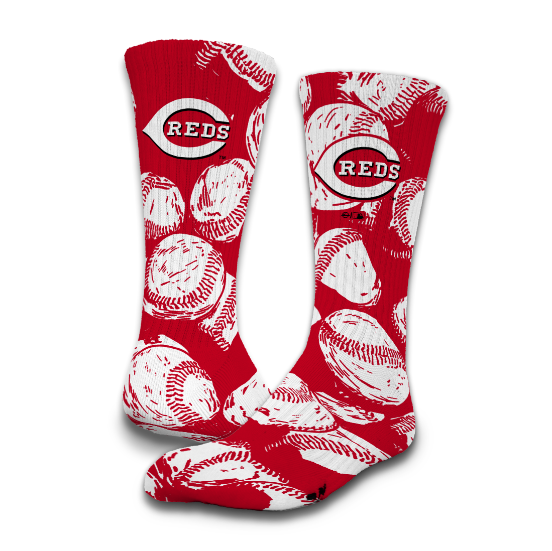 Cincinnati Reds Primary 3 Pack Lifestyle Sock 2