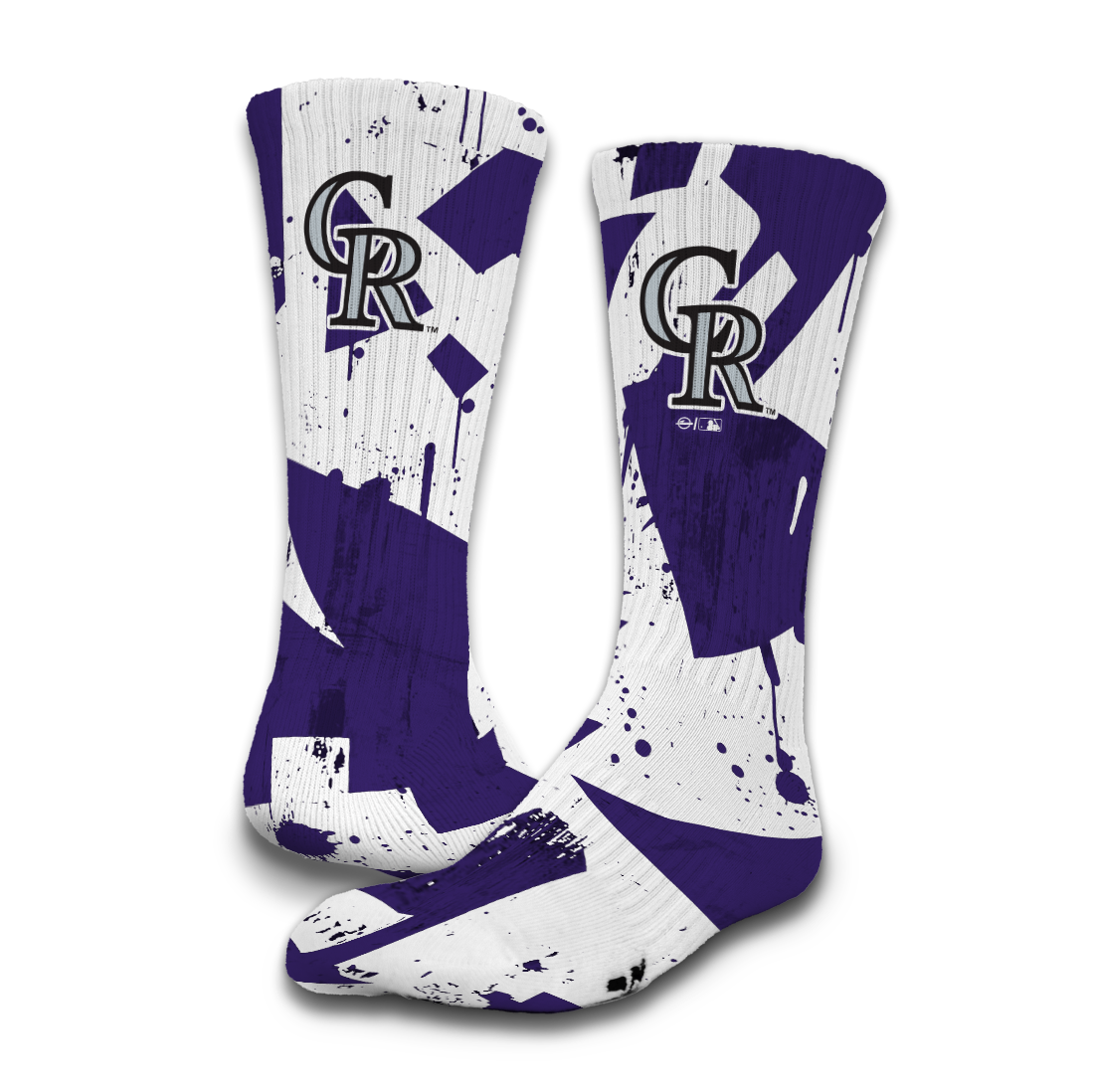 Colorado Rockies Primary 3 Pack Lifestyle Sock 3